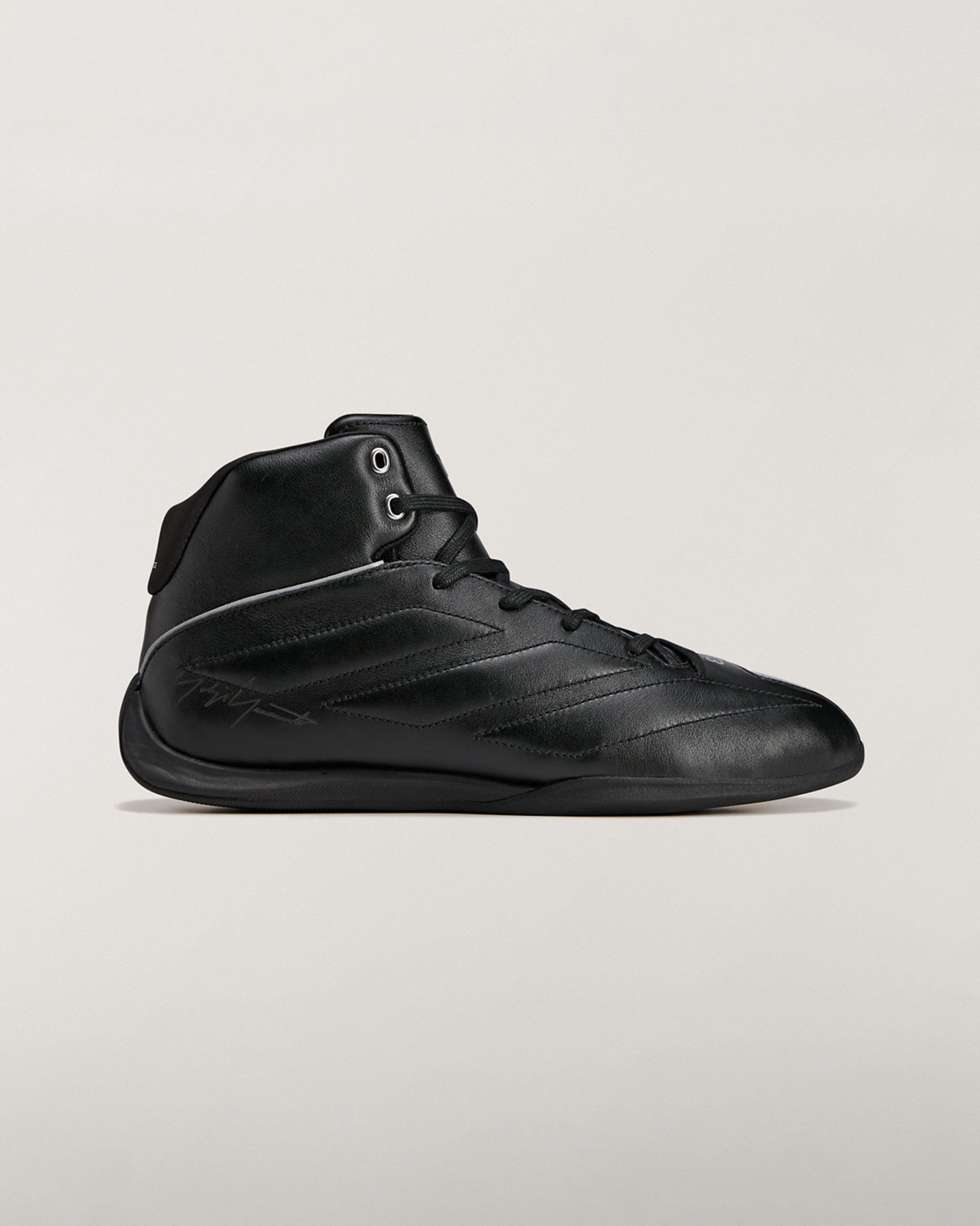 Y-3 Feroza High Shoes Black — additional product detail showing Mercedes-AMG PETRONAS F1 styling and product details | Dash Racegear