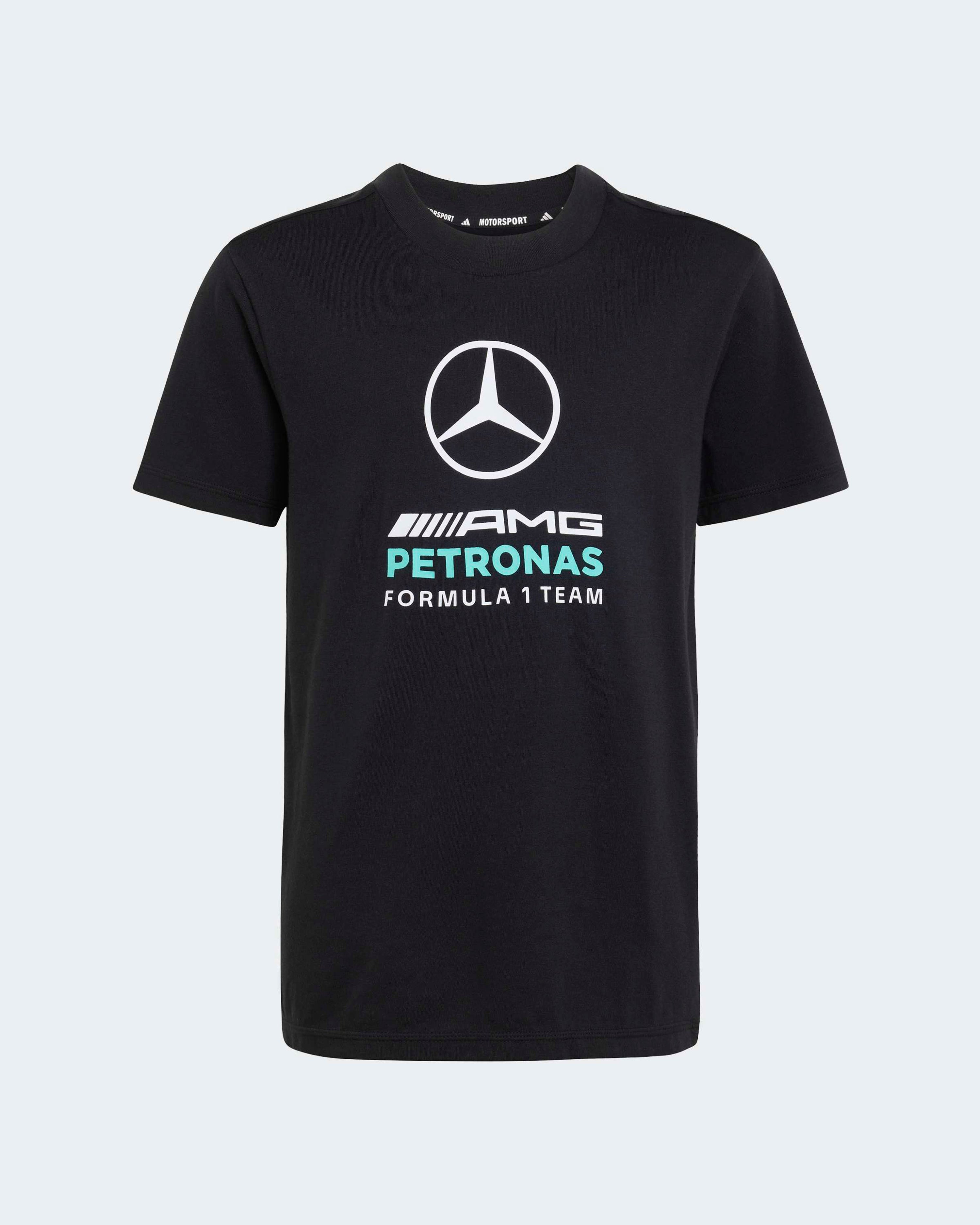 Kids DNA Graphic T-shirt Black — primary product view showing Mercedes-AMG PETRONAS F1 styling and product details | Dash Racegear