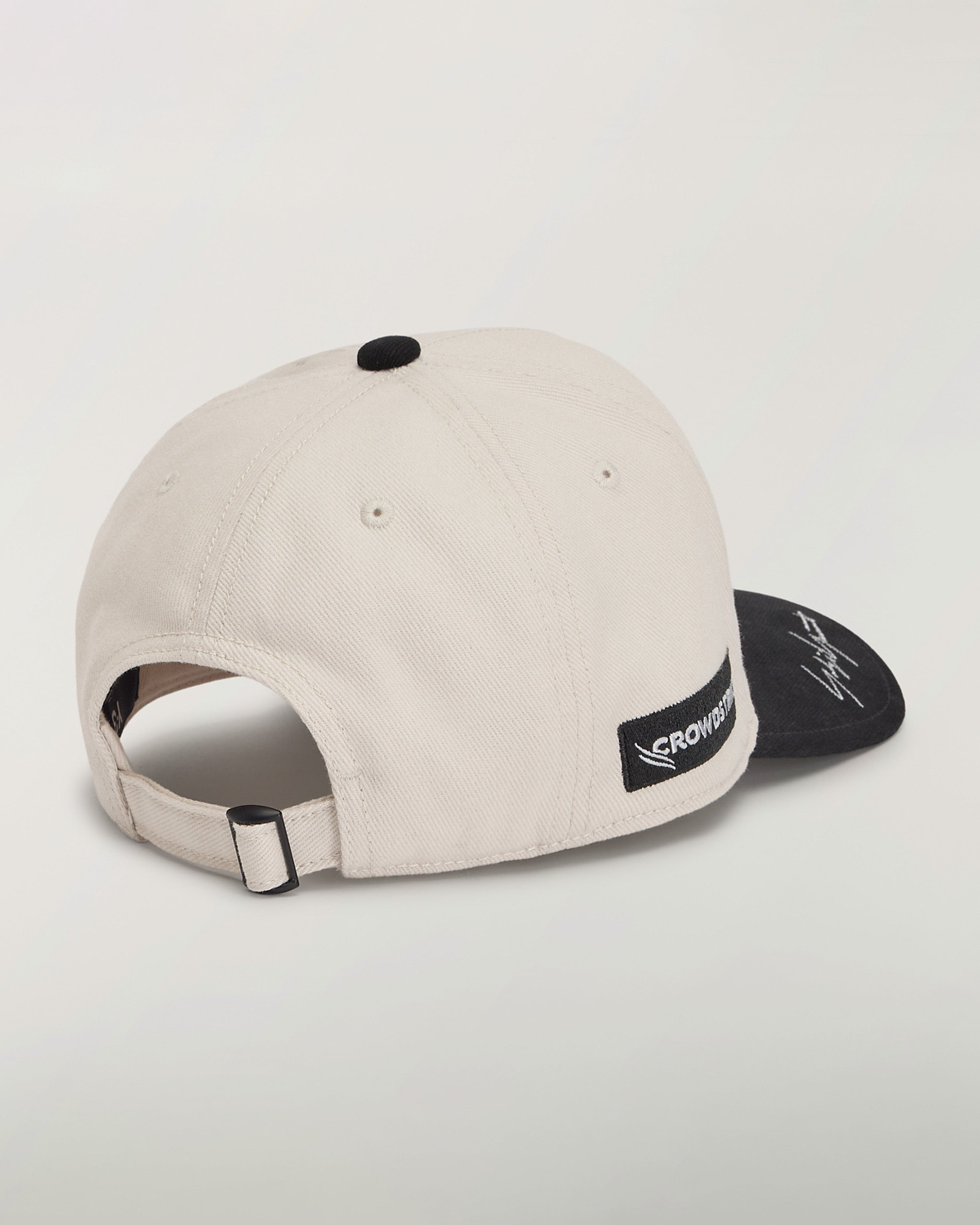 Y-3 Race Cap Grey — close-up design detail showing Mercedes-AMG PETRONAS F1 styling and product details | Dash Racegear