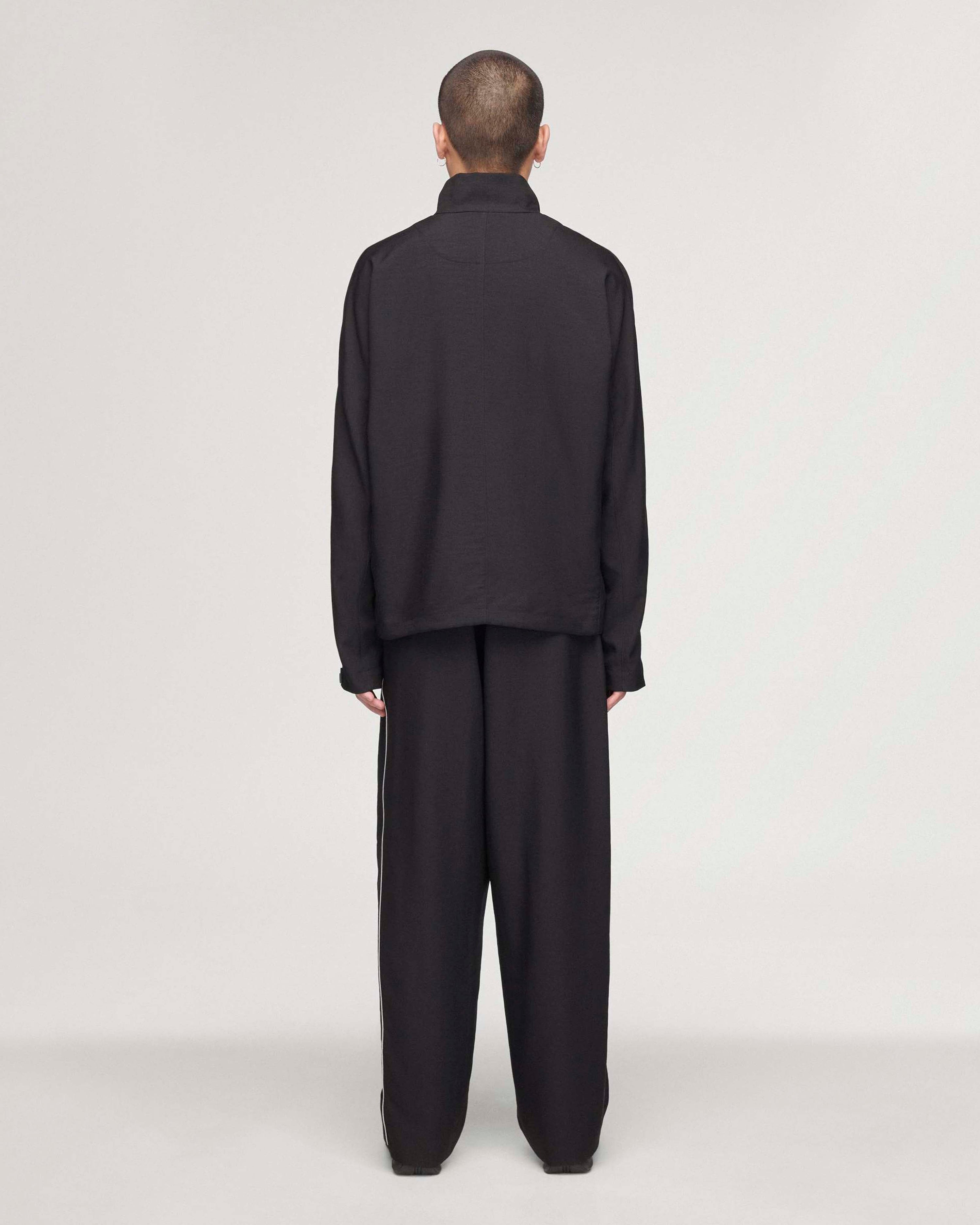 Y-3 Track Pants Black — alternate product angle showing Mercedes-AMG PETRONAS F1 styling and product details | Dash Racegear