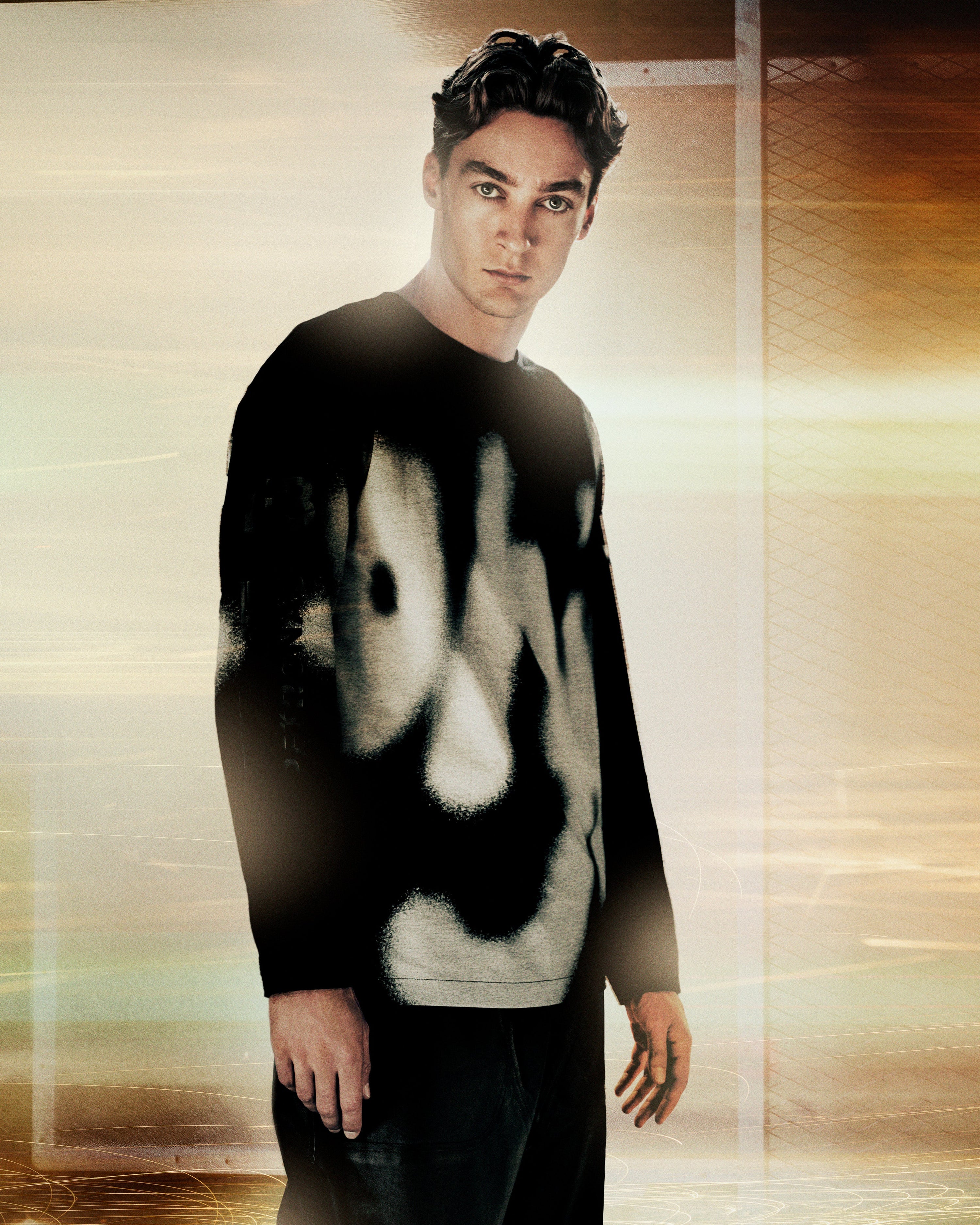 Y-3 Yohji Long-Sleeve T-shirt Black — primary product view showing Mercedes-AMG PETRONAS F1 styling and product details | Dash Racegear