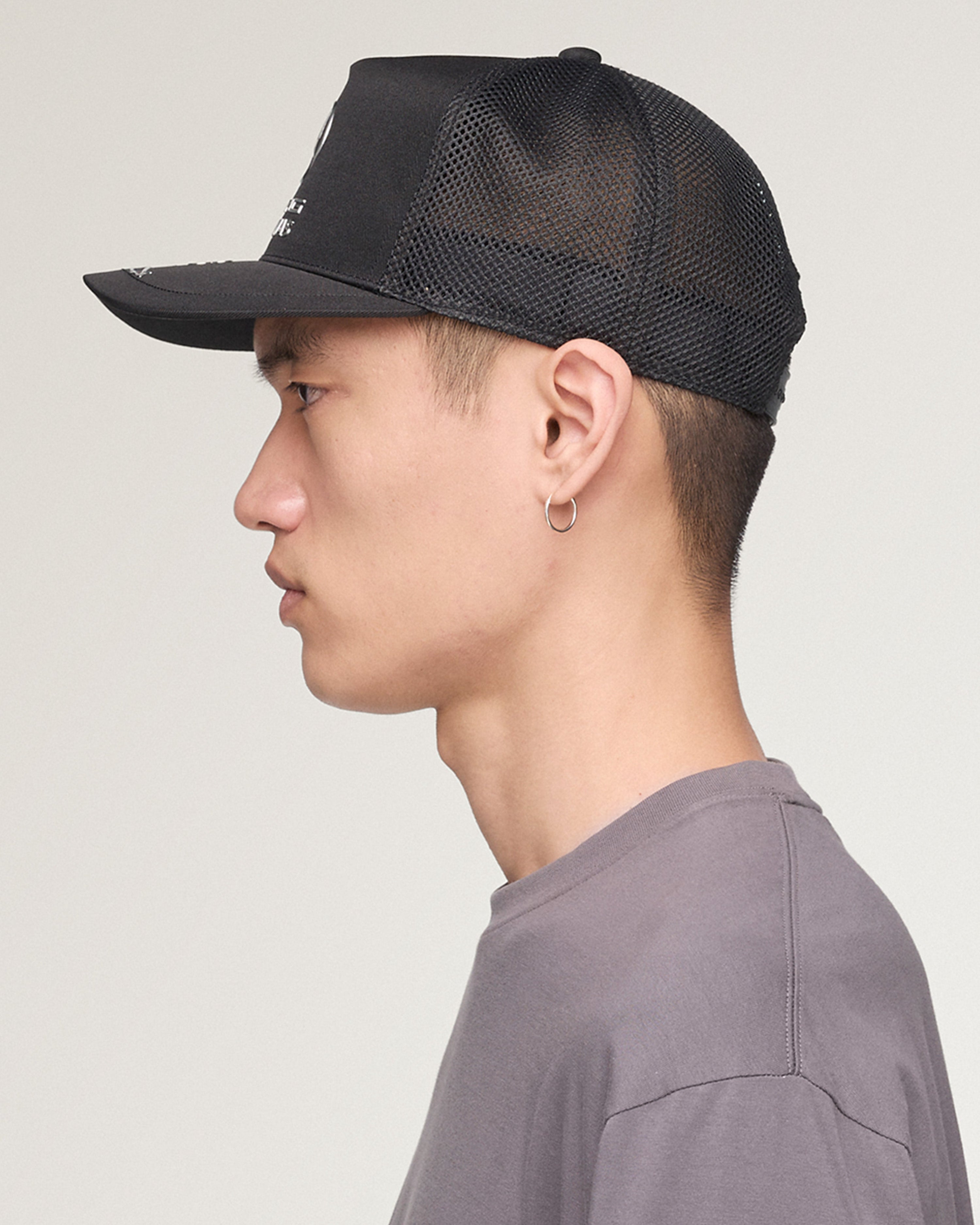 Y-3 Trucker Cap Black — additional product detail showing Mercedes-AMG PETRONAS F1 styling and product details | Dash Racegear