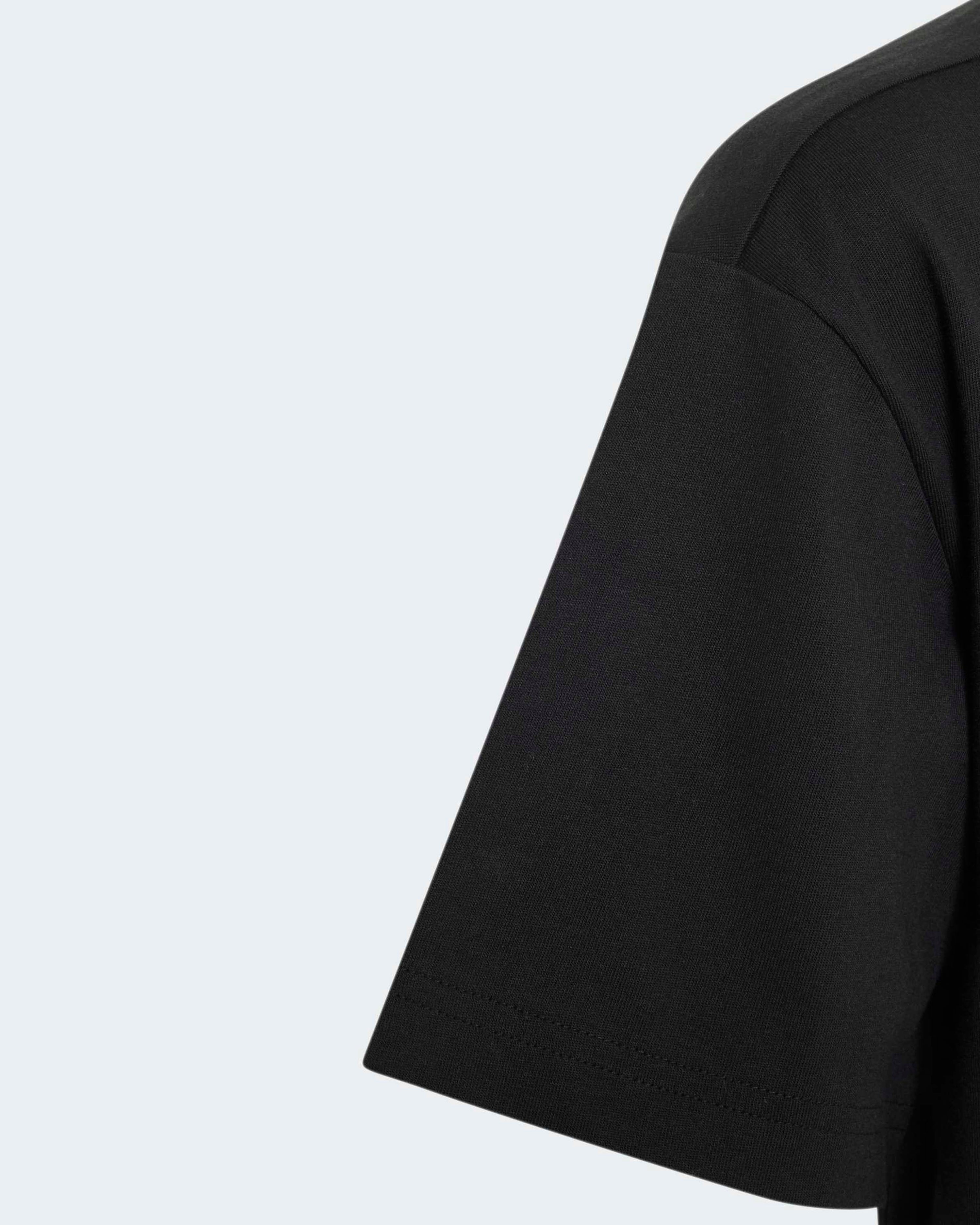 Kids Lights On T-shirt Black — close-up design detail showing Mercedes-AMG PETRONAS F1 styling and product details | Dash Racegear
