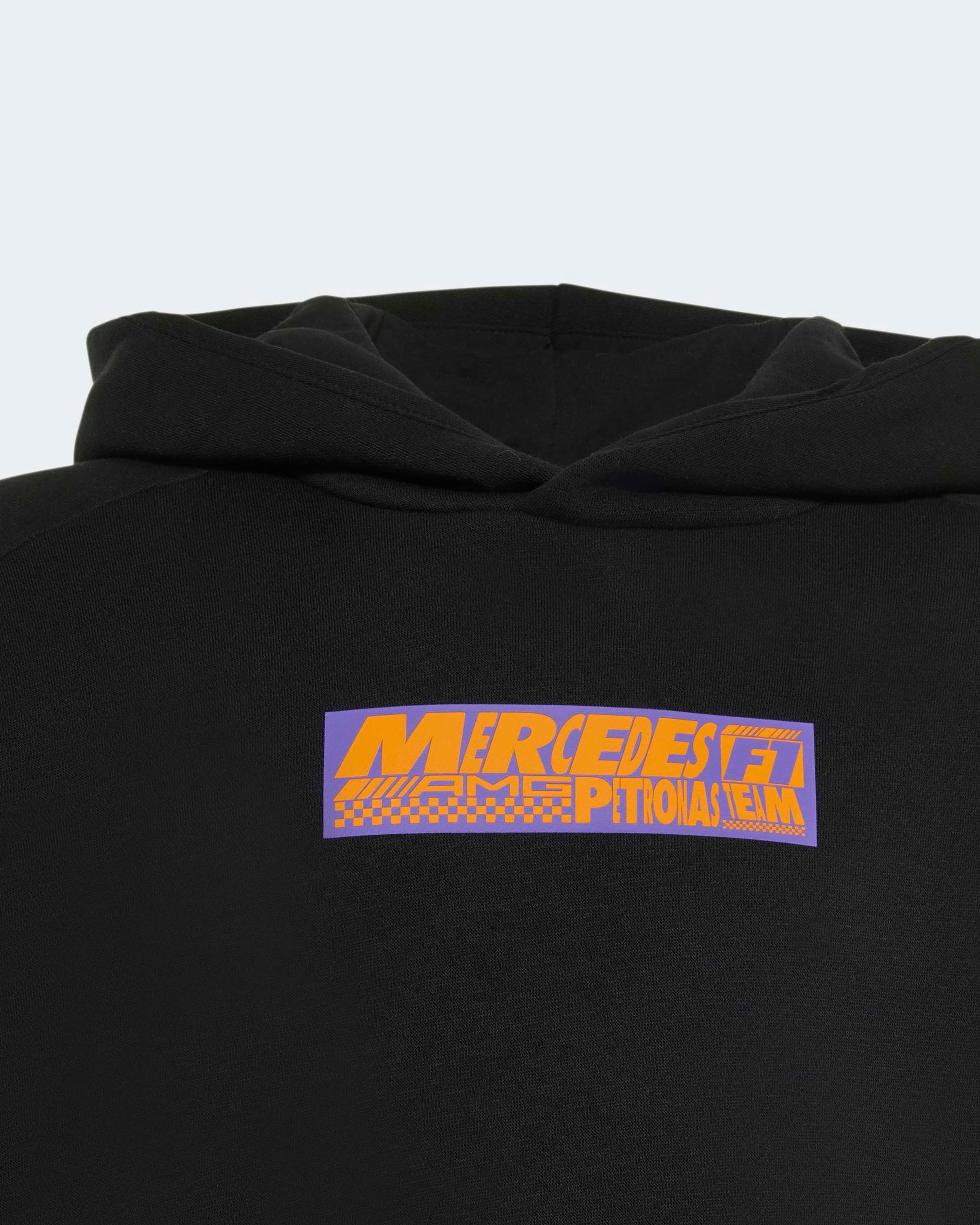 Kids Lights On Hoody Black — additional product detail showing Mercedes-AMG PETRONAS F1 styling and product details | Dash Racegear