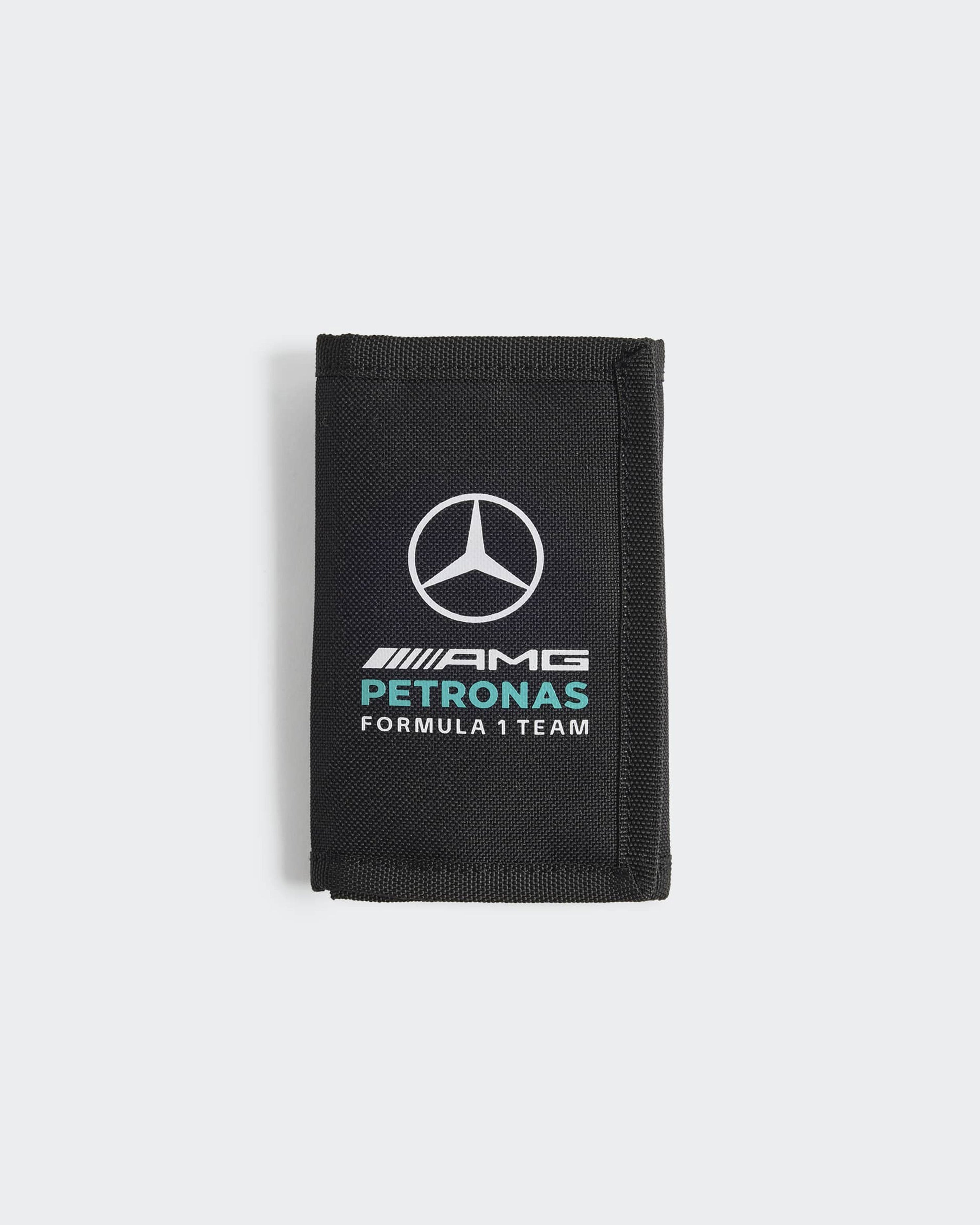 DNA Wallet Black — primary product view showing Mercedes-AMG PETRONAS F1 styling and product details | Dash Racegear