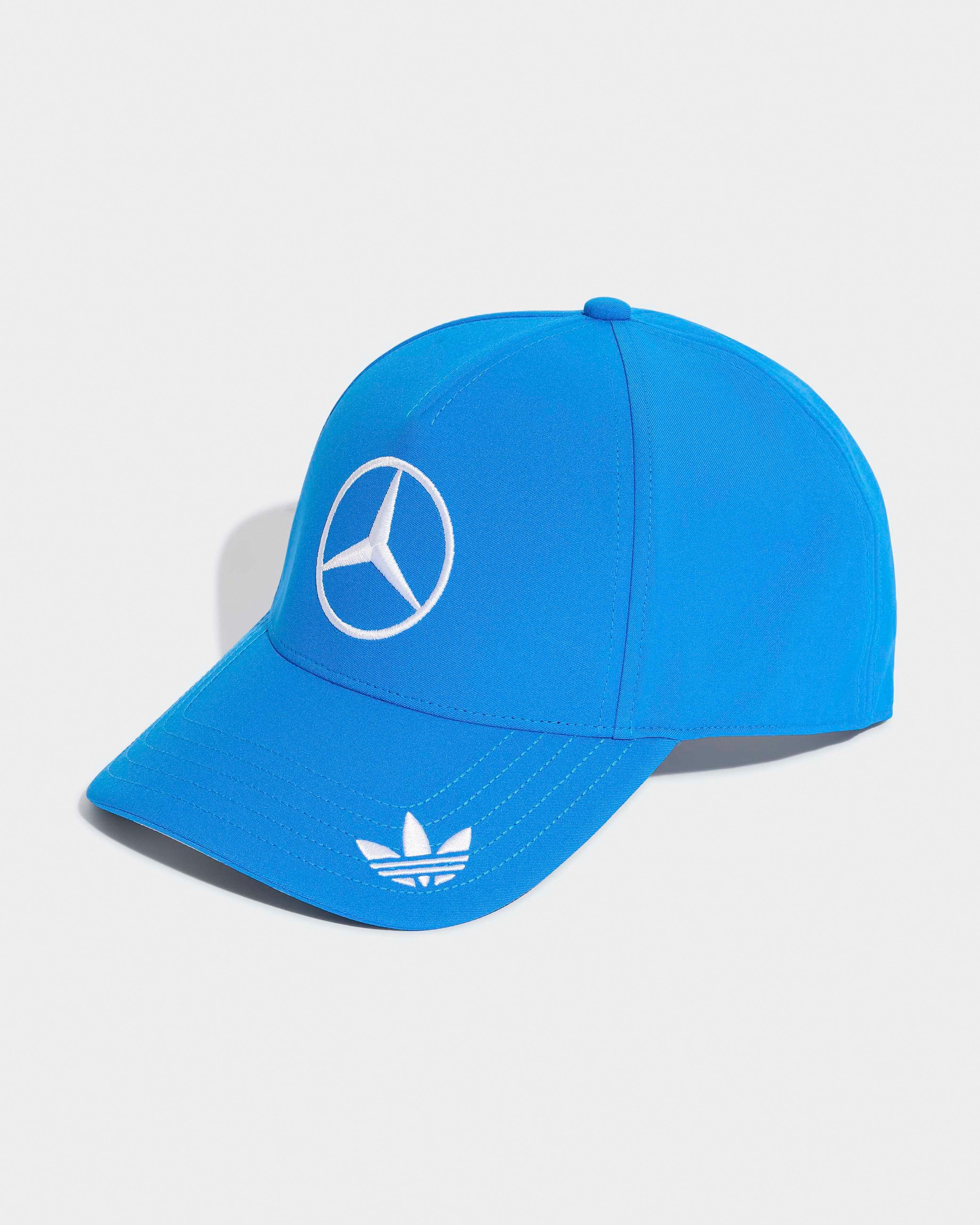 2026 Special Edition Blue Wonder Driver Cap Blue — primary product view showing Mercedes-AMG PETRONAS F1 styling and product details | Dash Racegear