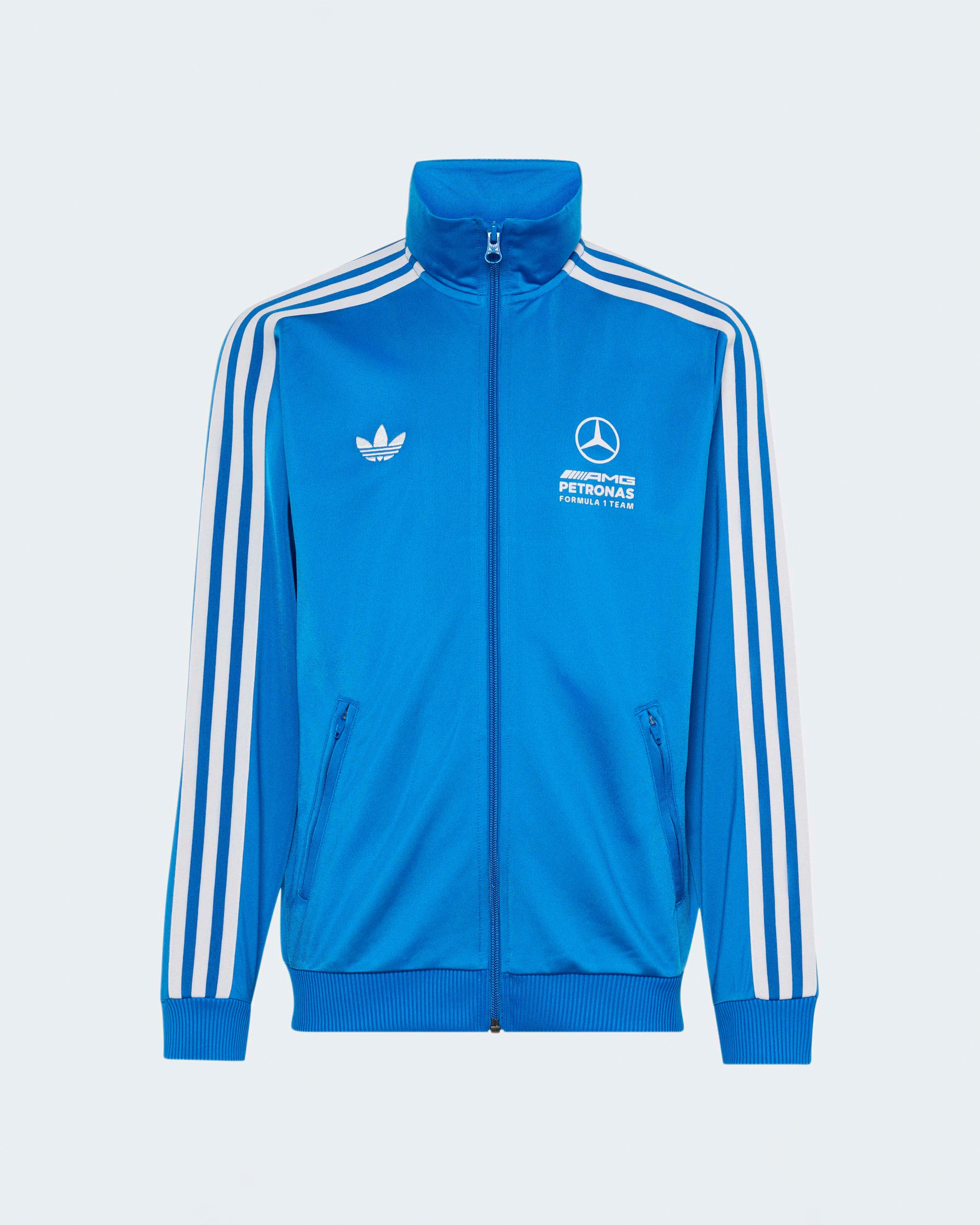 Kids Blue Wonder Track Top Blue — primary product view showing Mercedes-AMG PETRONAS F1 styling and product details | Dash Racegear