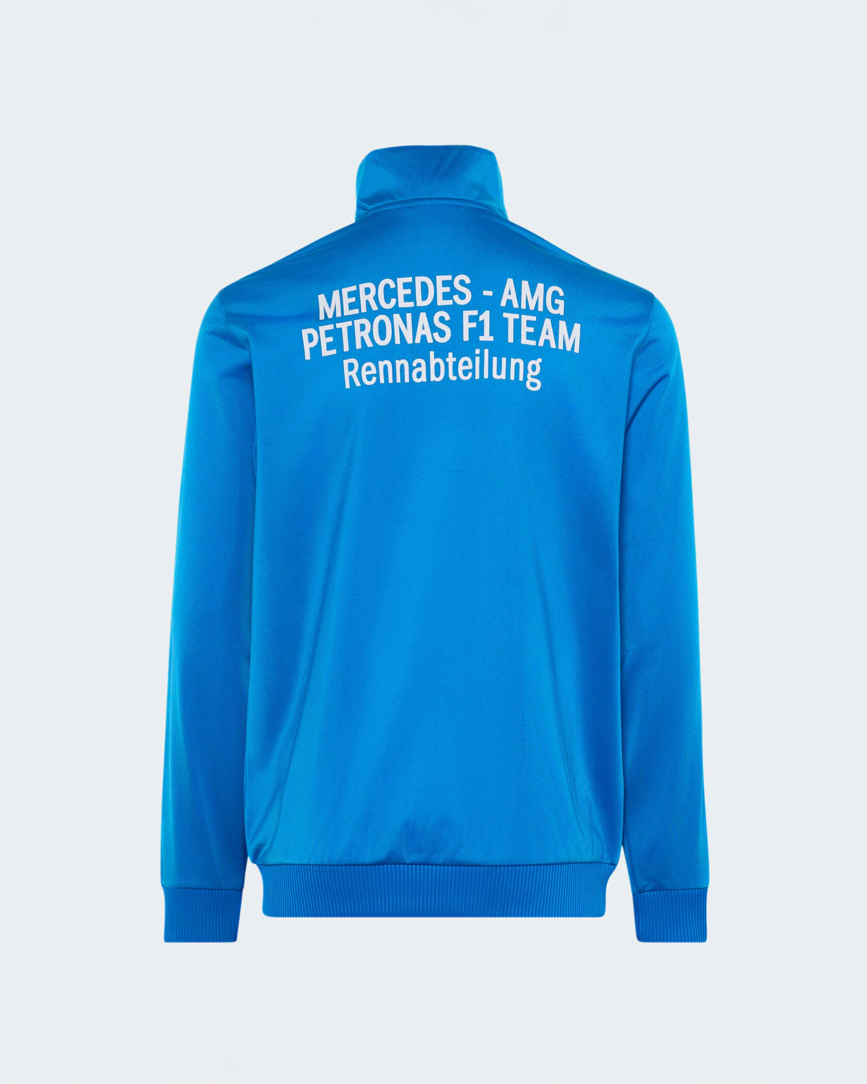 Kids Blue Wonder Track Top Blue — alternate product angle showing Mercedes-AMG PETRONAS F1 styling and product details | Dash Racegear