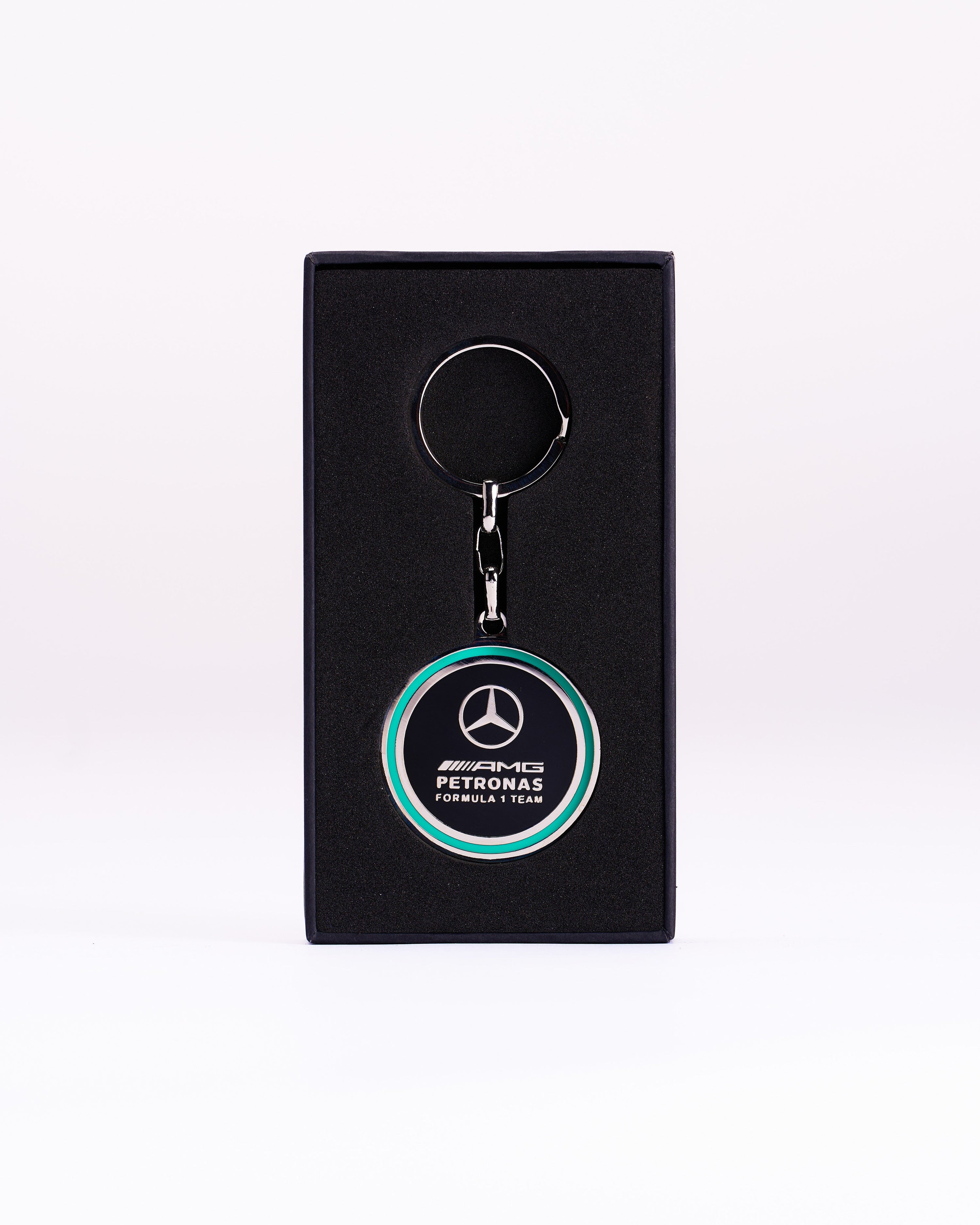 Logo Keyring — primary product view showing Mercedes-AMG PETRONAS F1 styling and product details | Dash Racegear