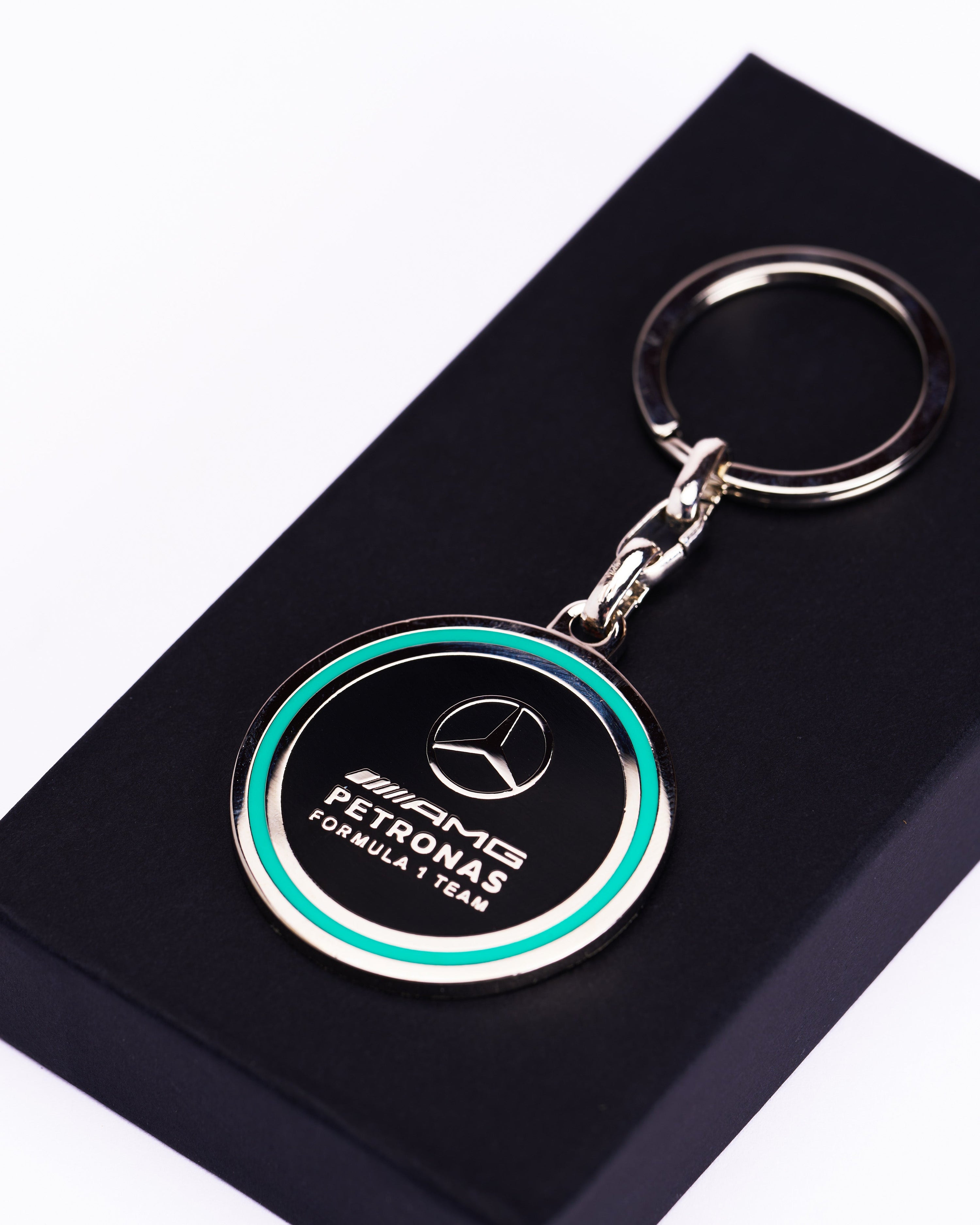 Logo Keyring — additional product detail showing Mercedes-AMG PETRONAS F1 styling and product details | Dash Racegear