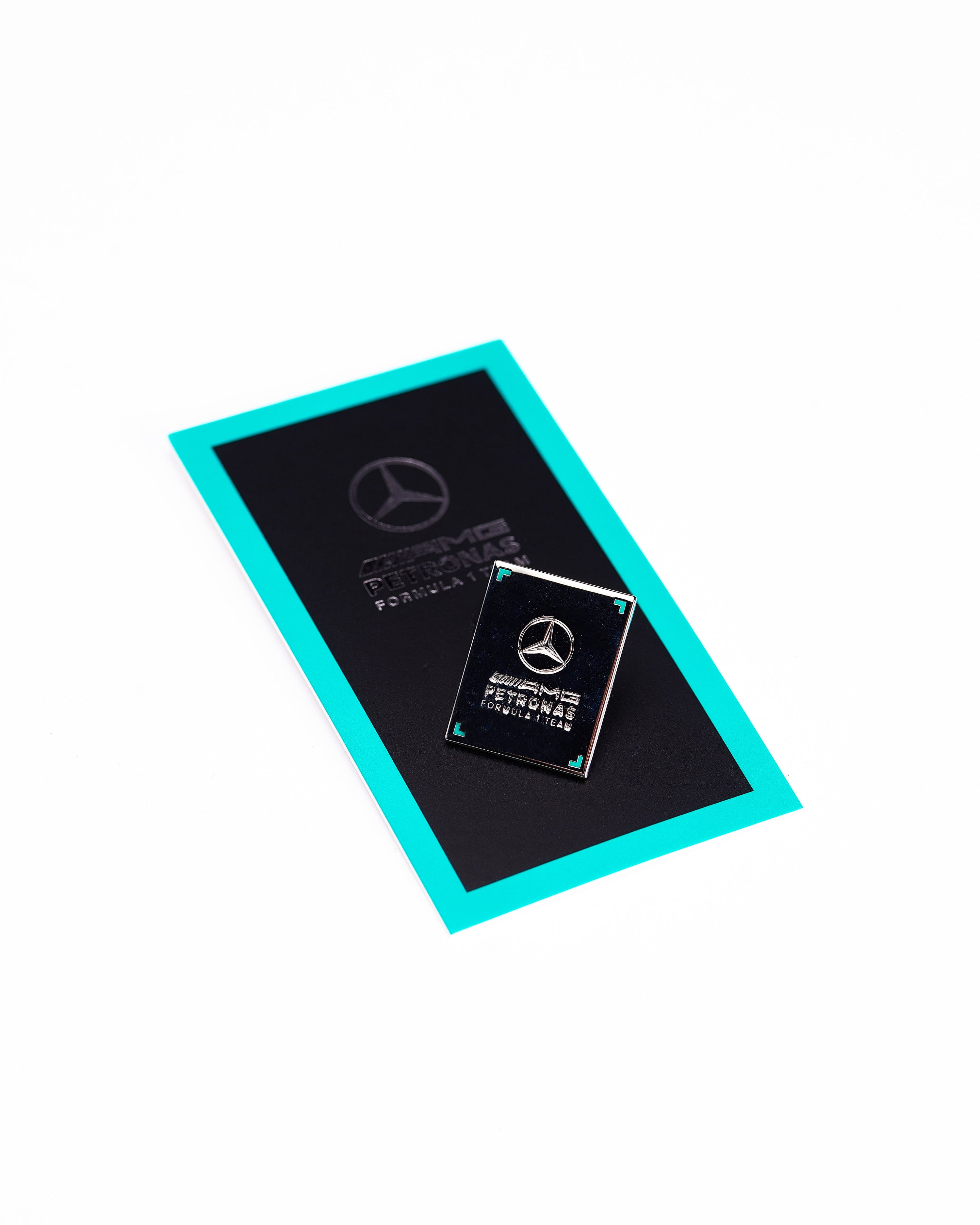 Pin Badge — additional product detail showing Mercedes-AMG PETRONAS F1 styling and product details | Dash Racegear