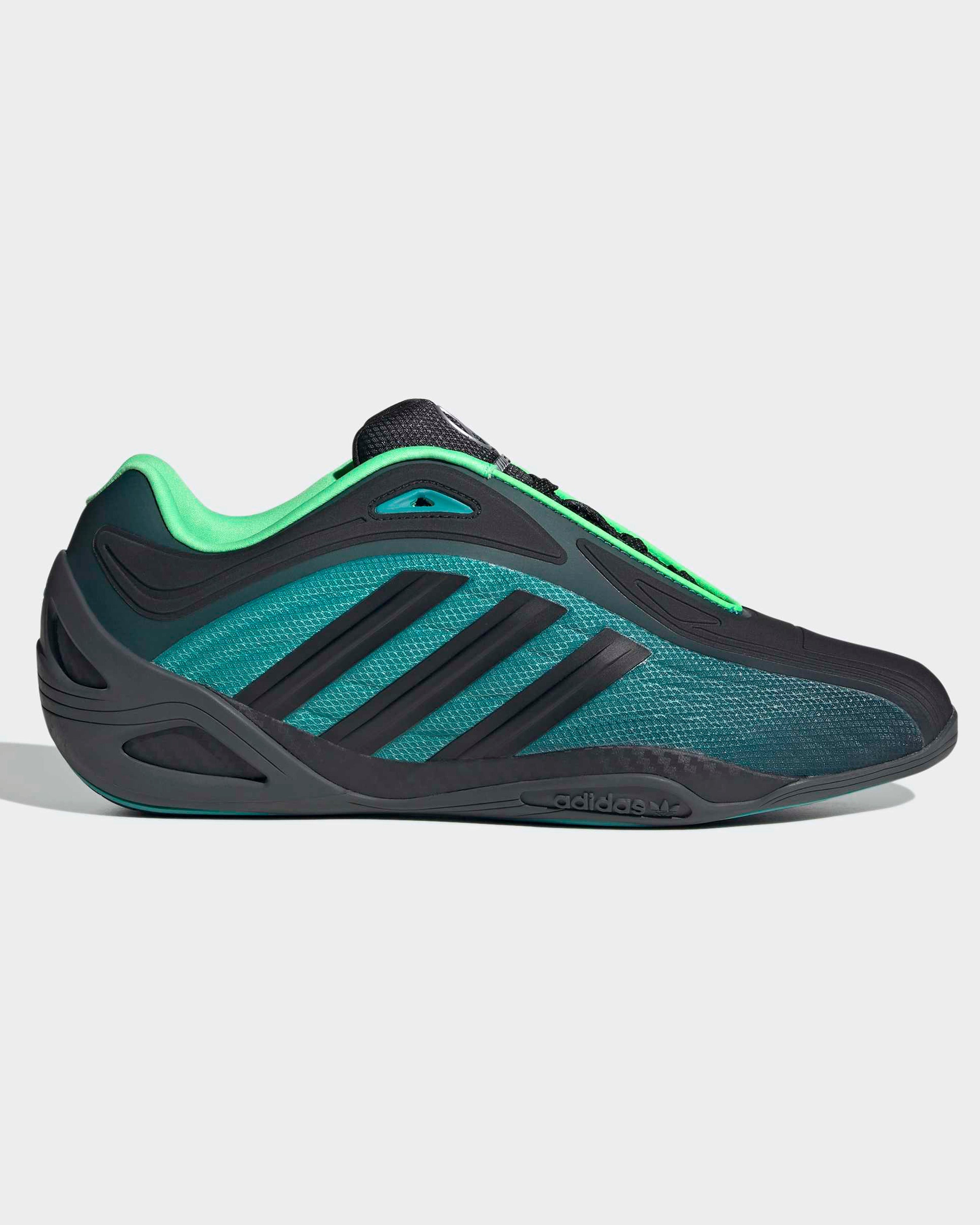 Adi racer Gt Mercedes Shoes Black — primary product view showing Mercedes-AMG PETRONAS F1 styling and product details | Dash Racegear