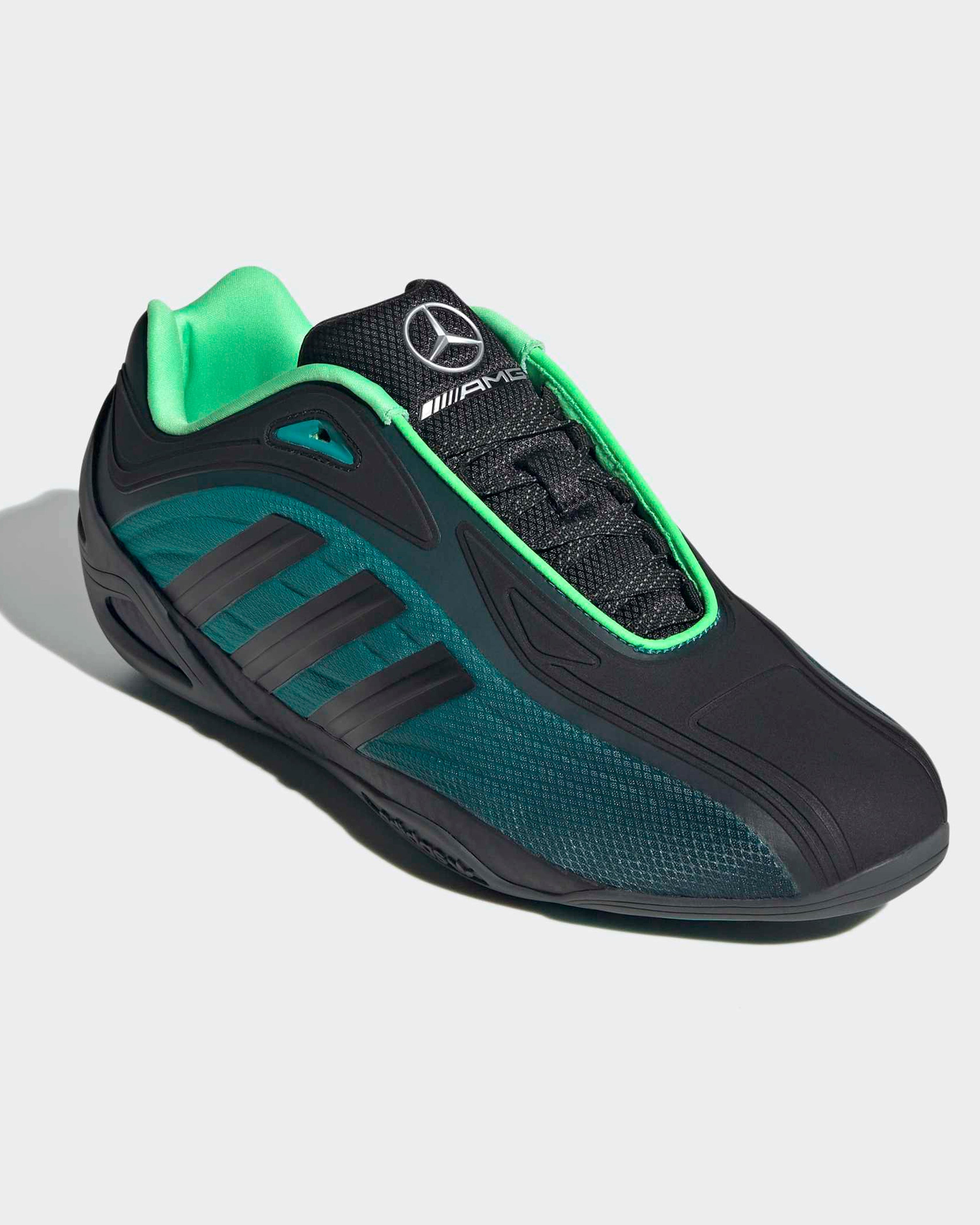 Adi racer Gt Mercedes Shoes Black — additional product detail showing Mercedes-AMG PETRONAS F1 styling and product details | Dash Racegear