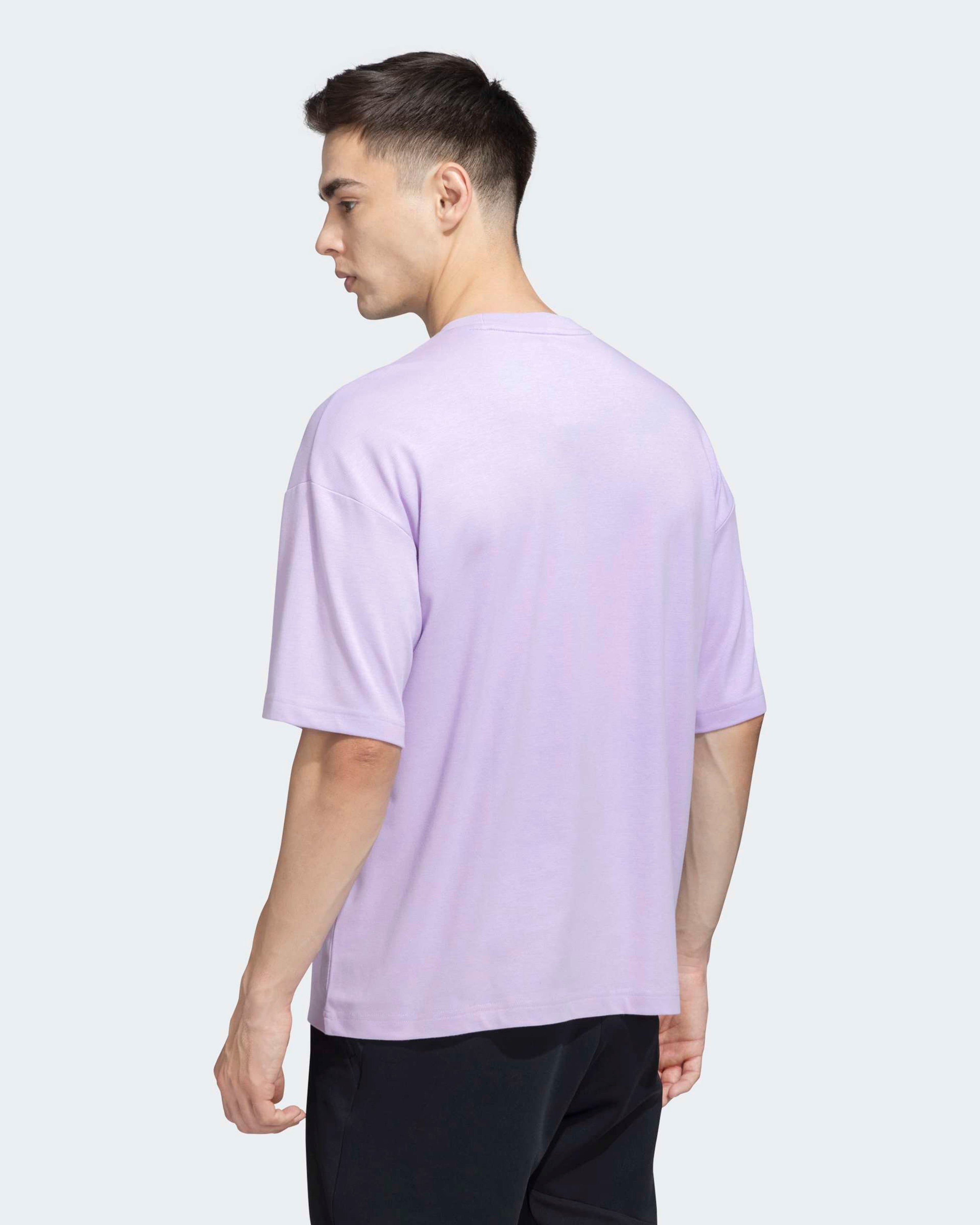 Mens Premium Woven T-shirt Purple — alternate product angle showing Mercedes-AMG PETRONAS F1 styling and product details | Dash Racegear
