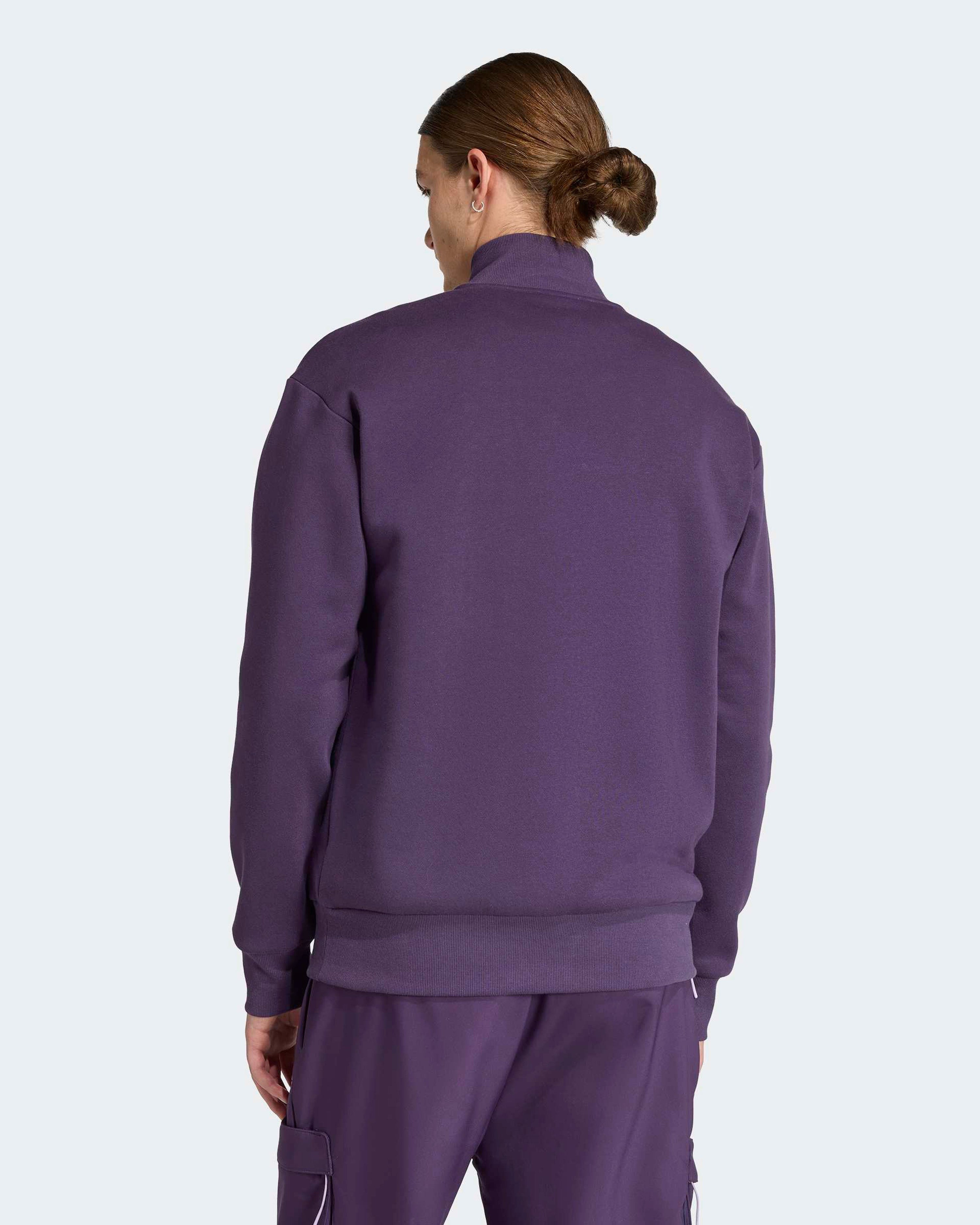 Mens Premium Woven Fleece Top Dark Purple — alternate product angle showing Mercedes-AMG PETRONAS F1 styling and product details | Dash Racegear