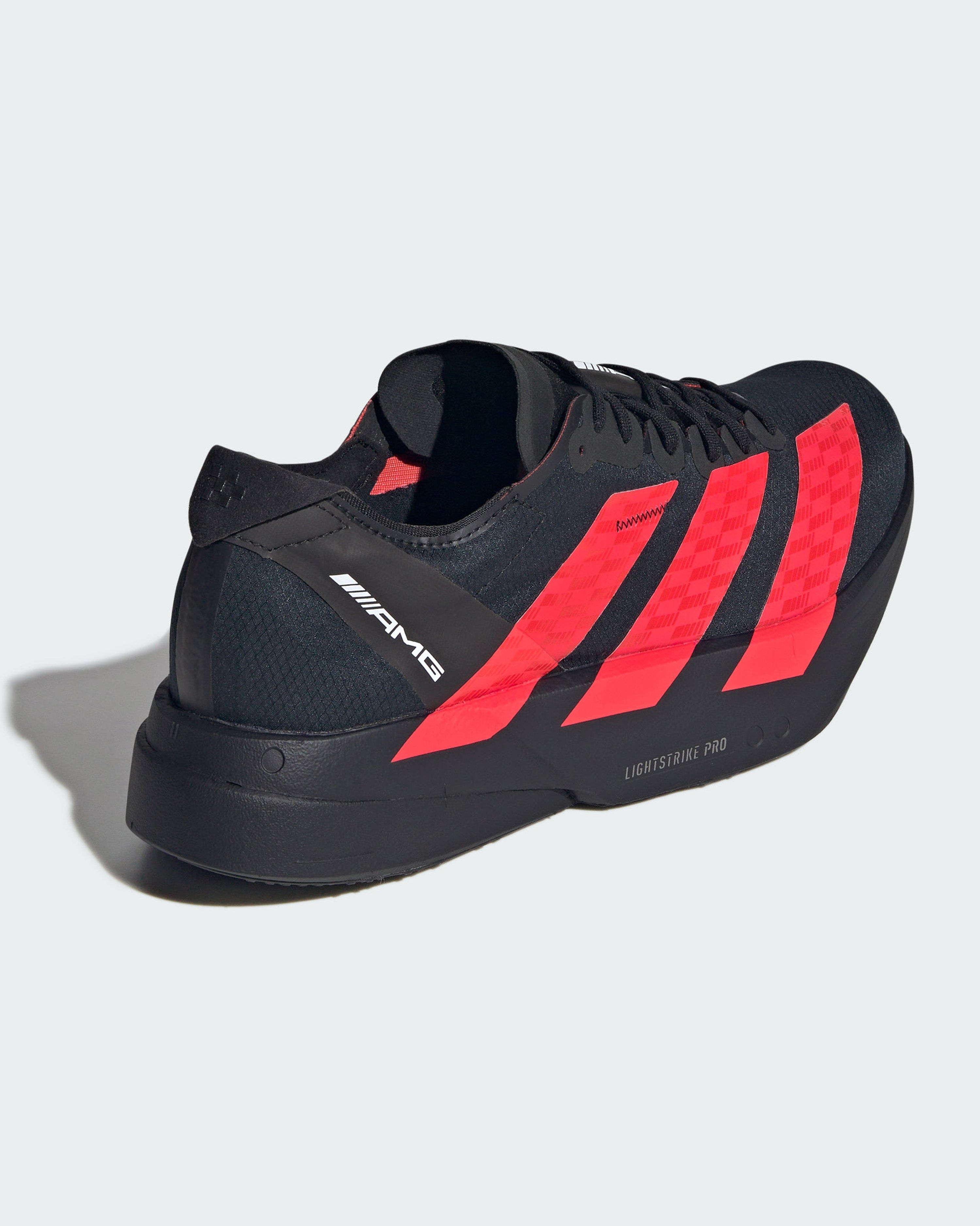 Adizero AMG Adios Pro 4 Shoes Black — additional product detail showing Mercedes-AMG PETRONAS F1 styling and product details | Dash Racegear