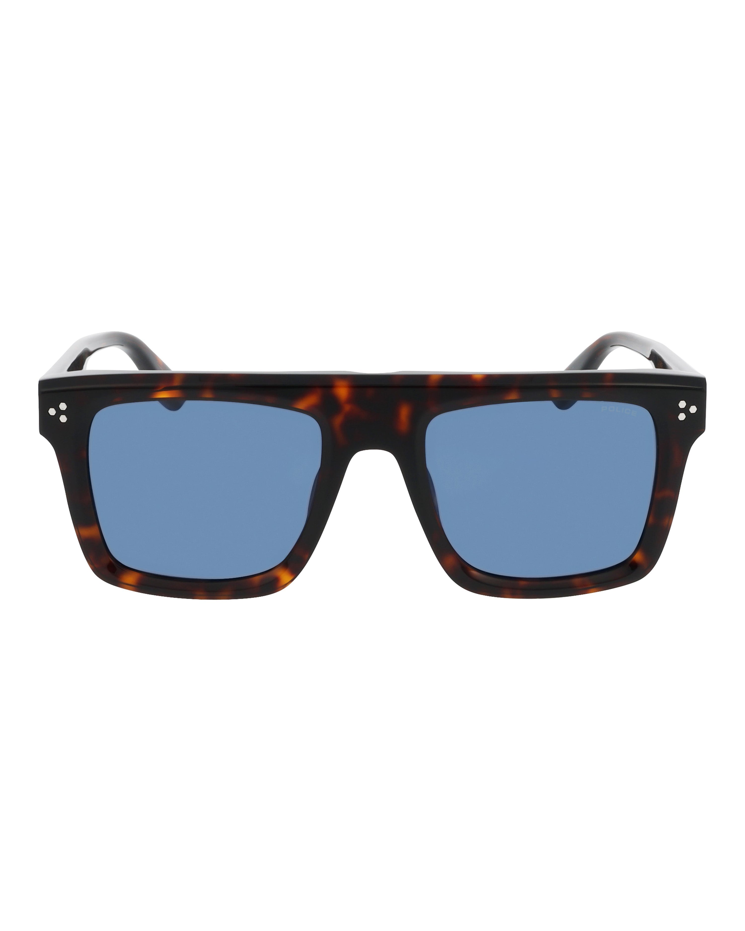 Police x Mercedes Sunglasses Police SPLR47M Havana — primary product view showing Mercedes-AMG PETRONAS F1 styling and product details | Dash Racegear