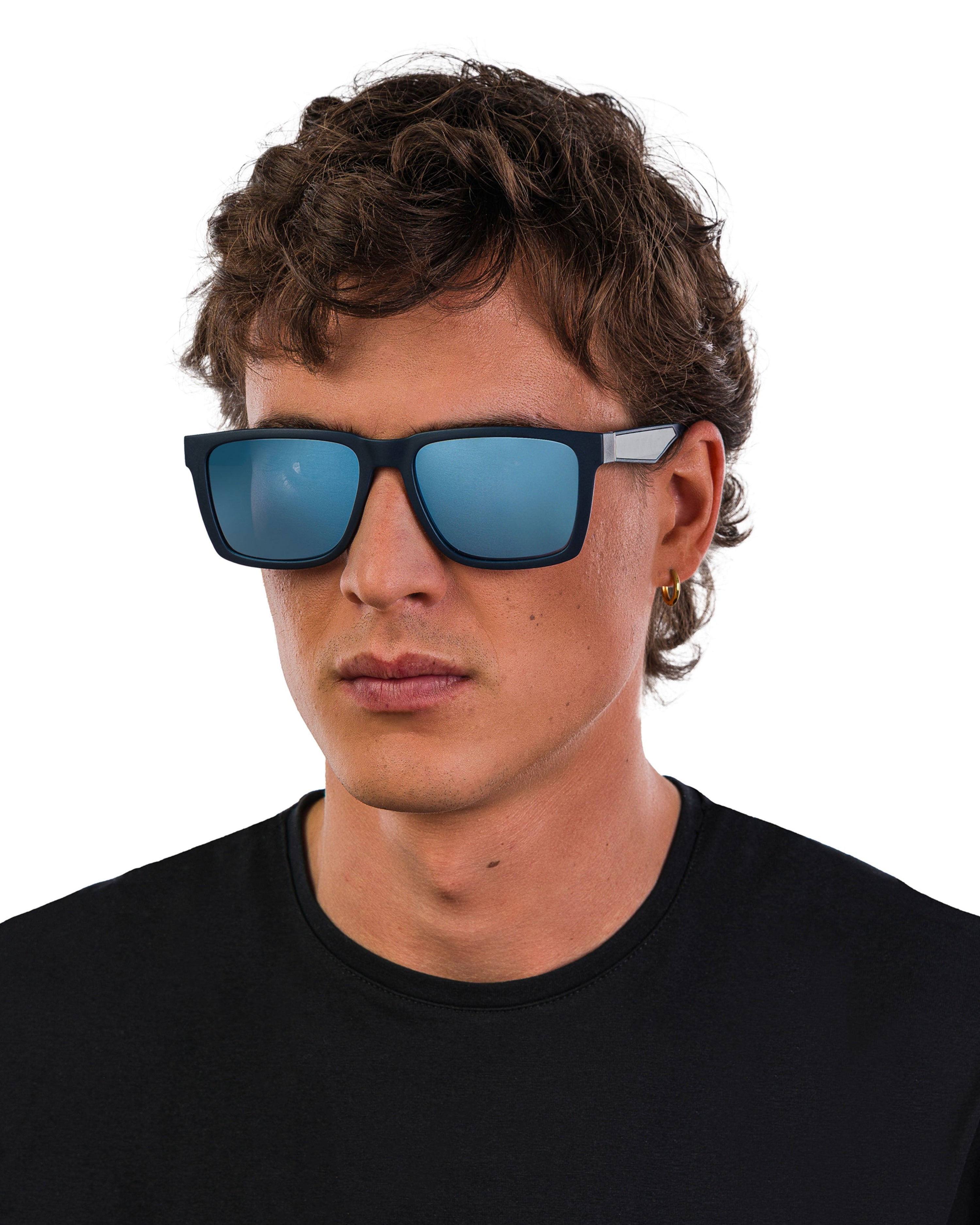 Police x Mercedes Sunglasses Police SPLR49M Blue — additional product detail showing Mercedes-AMG PETRONAS F1 styling and product details | Dash Racegear