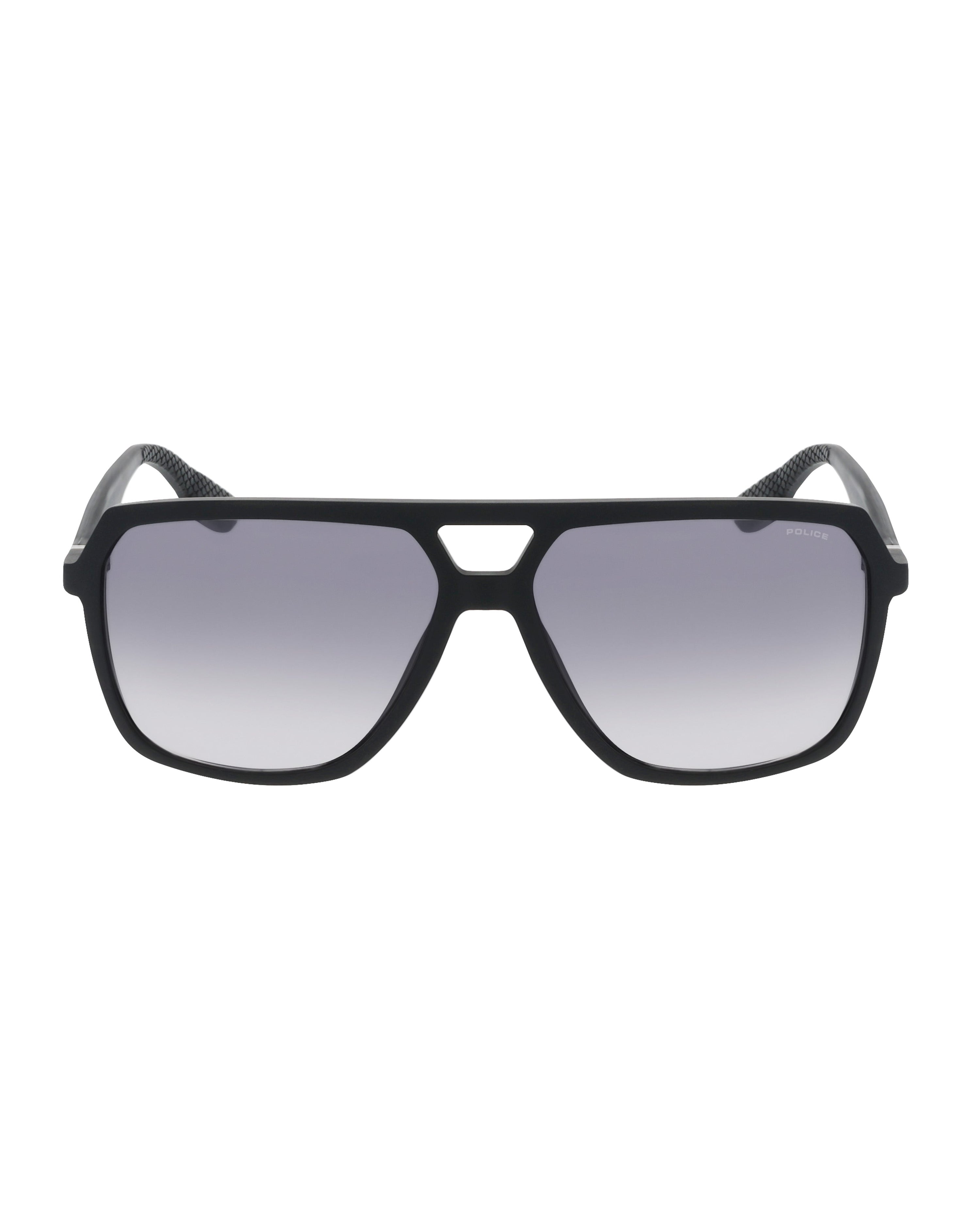 Police x Mercedes Sunglasses Police SPLR50M Matte Black — primary product view showing Mercedes-AMG PETRONAS F1 styling and product details | Dash Racegear