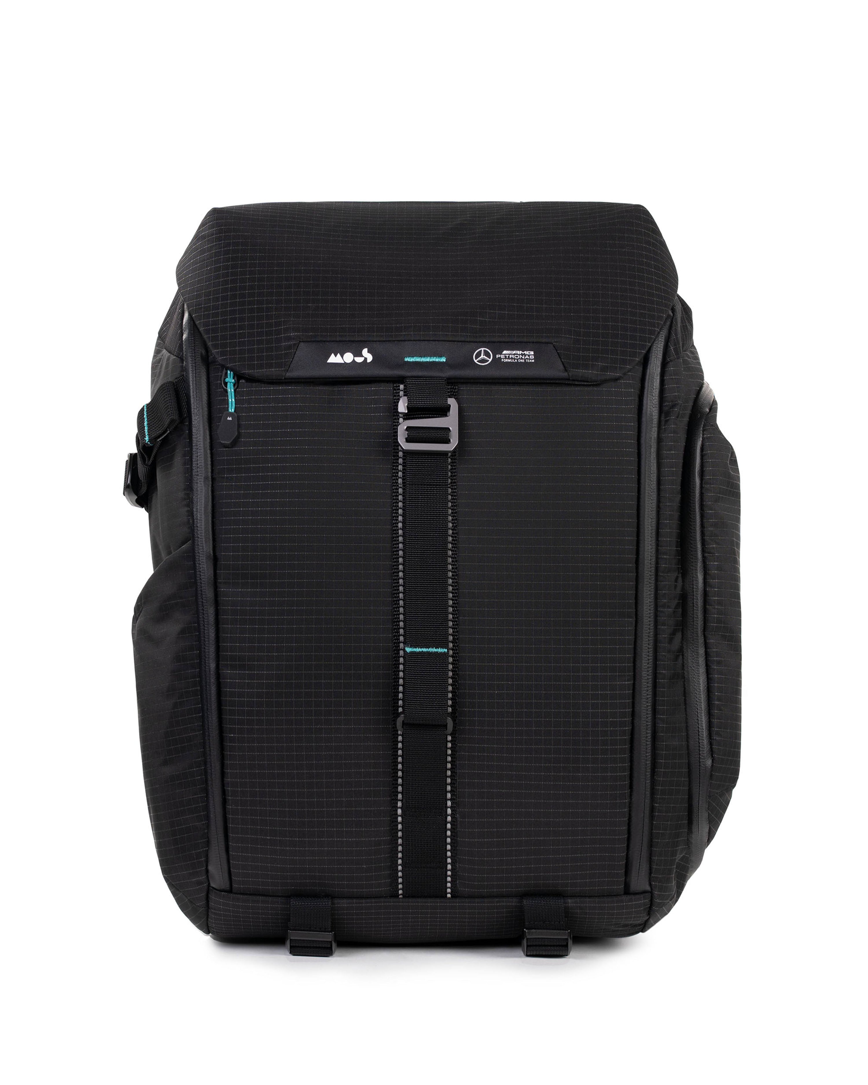 Mous x Mercedes-AMG F1 Team Backpack with UltraTex® — primary product view showing Mercedes-AMG PETRONAS F1 styling and product details | Dash Racegear