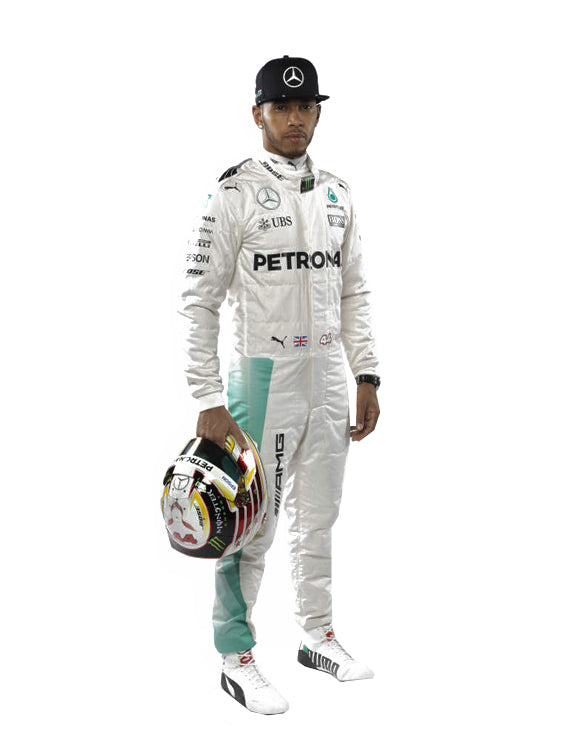 2016 Lewis Hamilton PETRONAS Mercedes F1 Race Suit REPLICA by Dash Racegear - product view 2