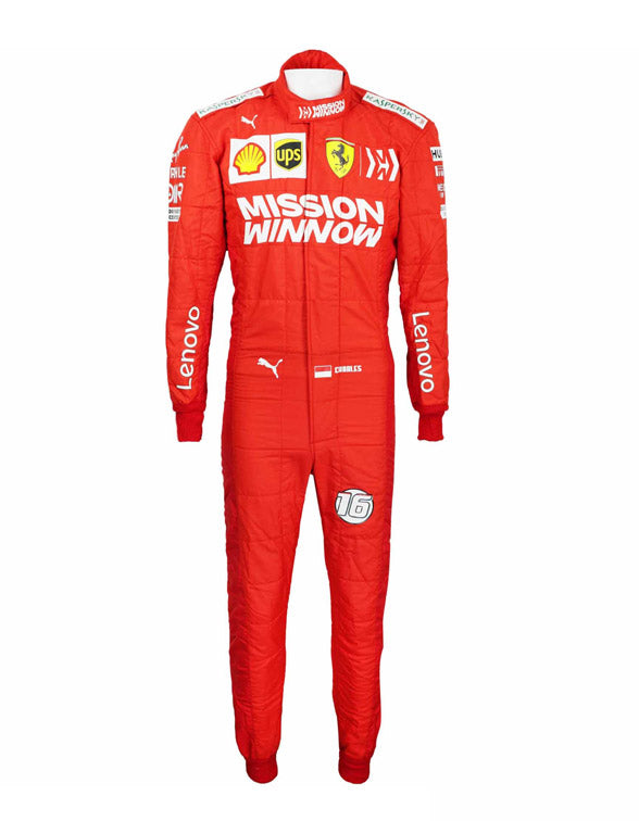 2019 Charles Leclerc Ferrari F1 Race Suit REPLICA by Dash Racegear - product view 2