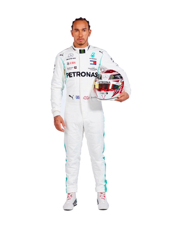 2019 Lewis Hamilton PETRONAS Mercedes F1 Race Suit REPLICA by Dash Racegear - product view 2