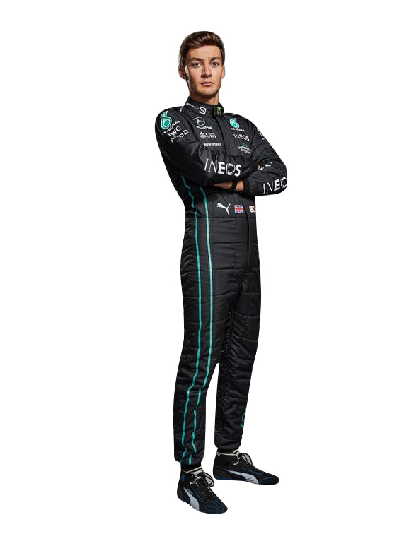 2022 George Russell PETRONAS Mercedes F1 Race Suit REPLICA by Dash Racegear - product view 1