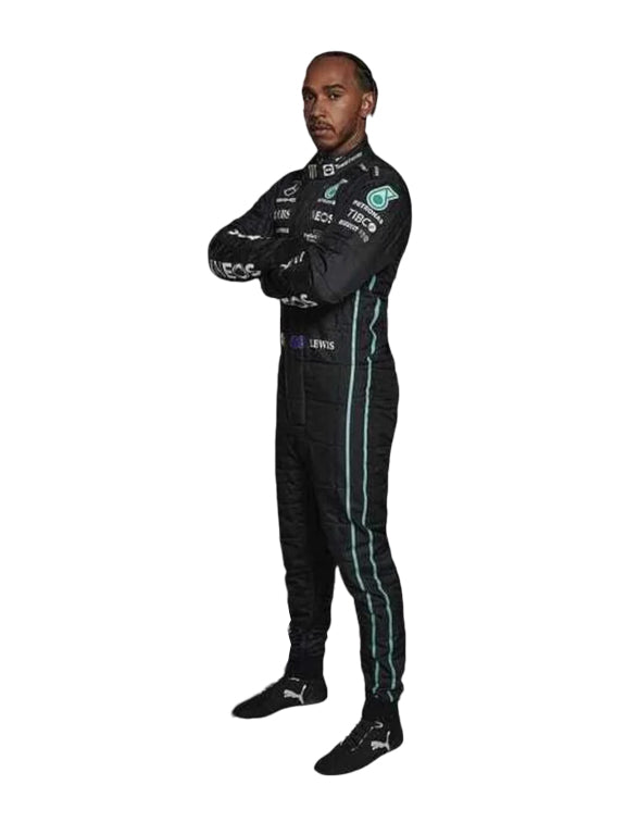2022 Lewis Hamilton PETRONAS Mercedes F1 Race Suit REPLICA by Dash Racegear - product view 3