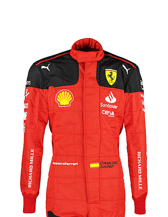 2023 Carlos Sainz Ferrari F1 Race Suit REPLICA by Dash Racegear - product view 4