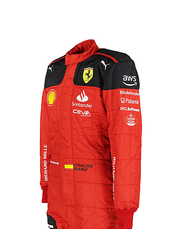 2023 Carlos Sainz Ferrari F1 Race Suit REPLICA by Dash Racegear - product view 6