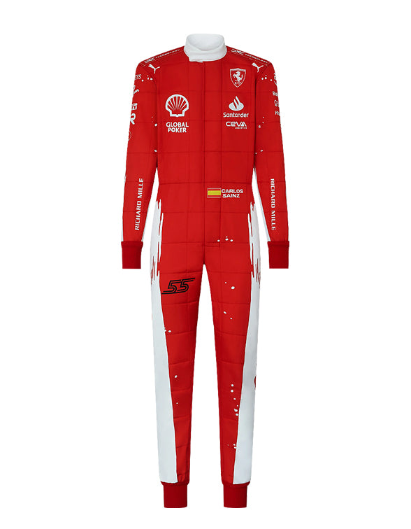 2023 Carlos Sainz (Las Vegas GP Special Edition) Ferrari F1 Race Suit REPLICA by Dash Racegear - product view 2