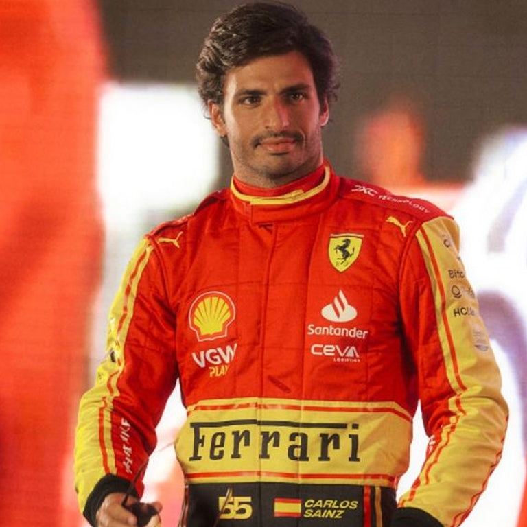 2023 Carlos Sainz Monza GP Ferrari F1 Race Replica Suit by Dash Racegear - product view 2