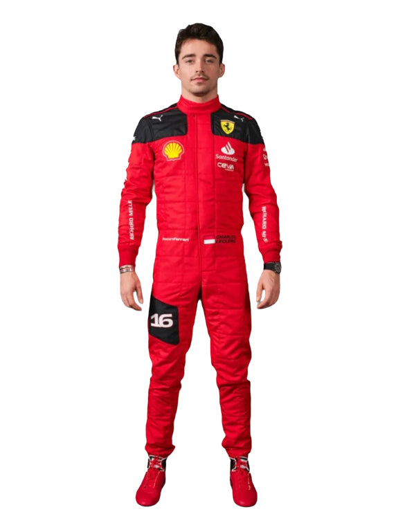 2023 Charles Leclerc Ferrari F1 Race Suit REPLICA by Dash Racegear - product view 3