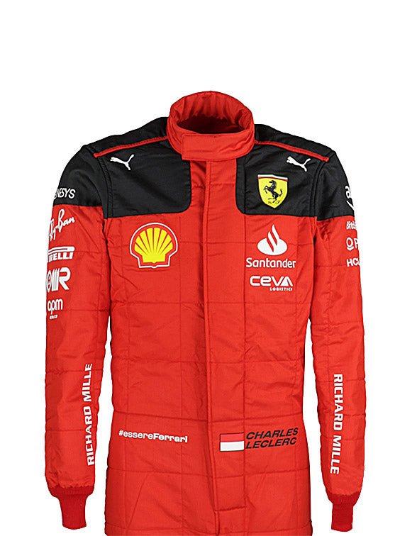 2023 Charles Leclerc Ferrari F1 Race Suit REPLICA by Dash Racegear - product view 4