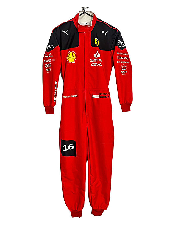 2023 Charles Leclerc Ferrari F1 Race Suit REPLICA by Dash Racegear - product view 9