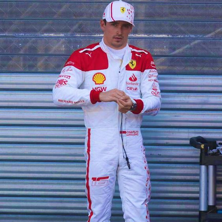 2023 Charles Leclerc Monaco GP Ferrari F1 Replica Race Suit by Dash Racegear - product view 1