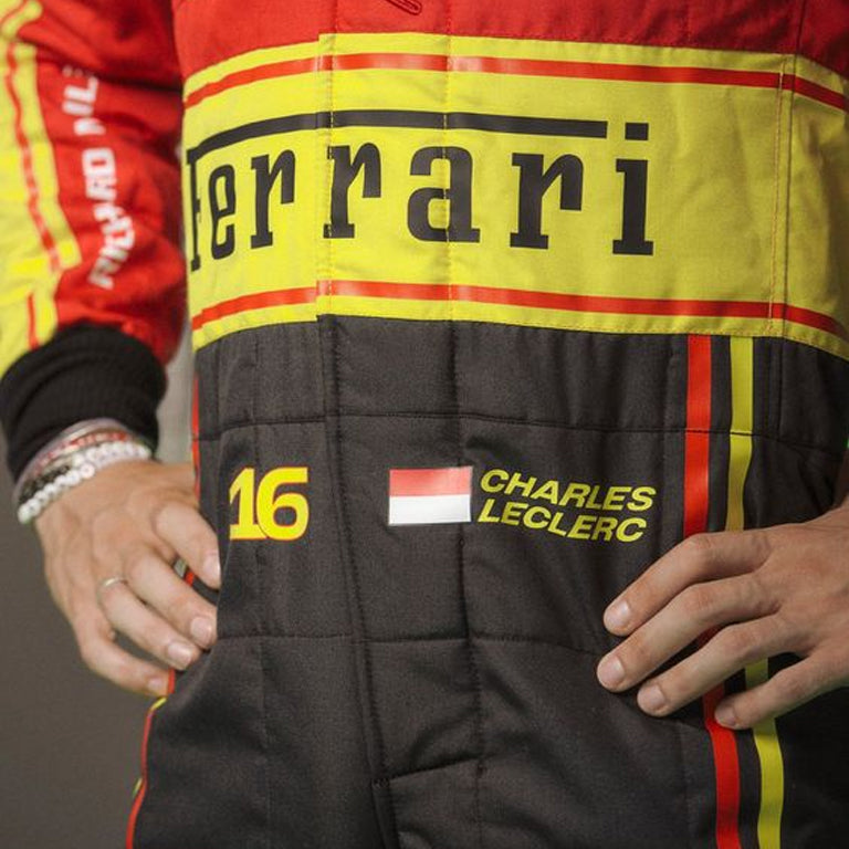 2023 Charles Leclerc Monza GP Ferrari F1 Race Replica Suit by Dash Racegear - product view 2