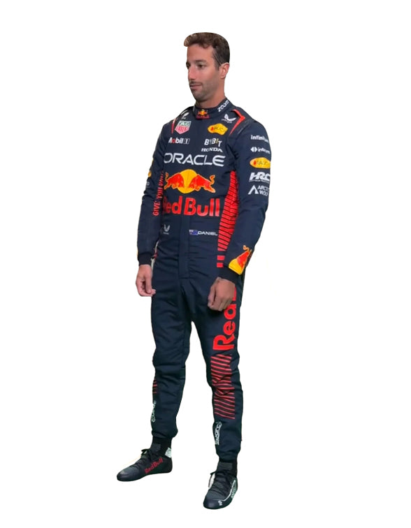 2023 Daniel Ricciardo Red Bull Honda F1 Suit Replica by Dash Racegear - product view 2