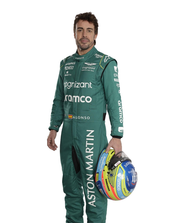 2023 Fernando Alonso Aston Martin F1 Race Suit REPLICA by Dash Racegear - product view 2