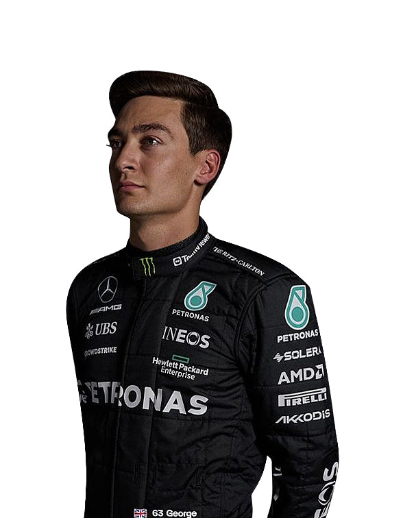 2023 George Russell PETRONAS Mercedes F1 Race Suit REPLICA by Dash Racegear - product view 2