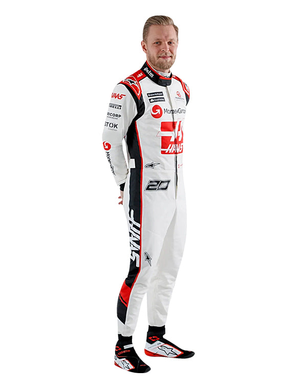 2023 Kevin Magnussen Haas F1 Race Suit REPLICA by Dash Racegear - product view 2