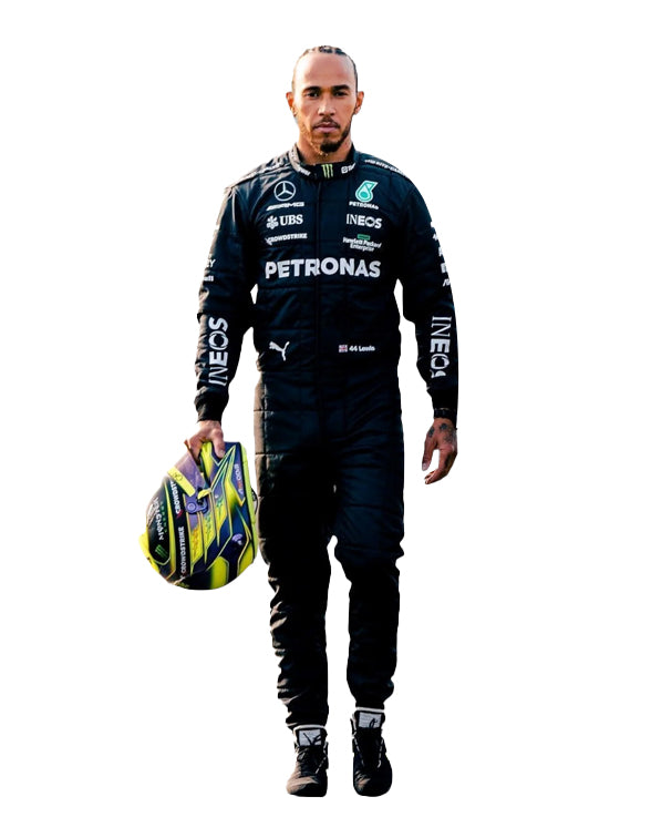 2023 Lewis Hamilton PETRONAS Mercedes F1 Race Suit REPLICA by Dash Racegear - product view 3