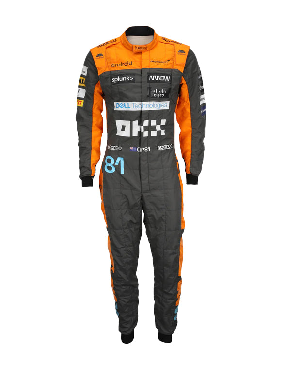 2023 Oscar Piastri Mclaren F1 Race Suit REPLICA by Dash Racegear - product view 2
