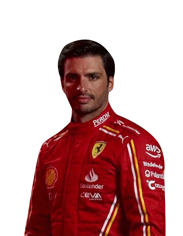 2024 Carlos Sainz Ferrari F1 Race Suit REPLICA by Dash Racegear - product view 1