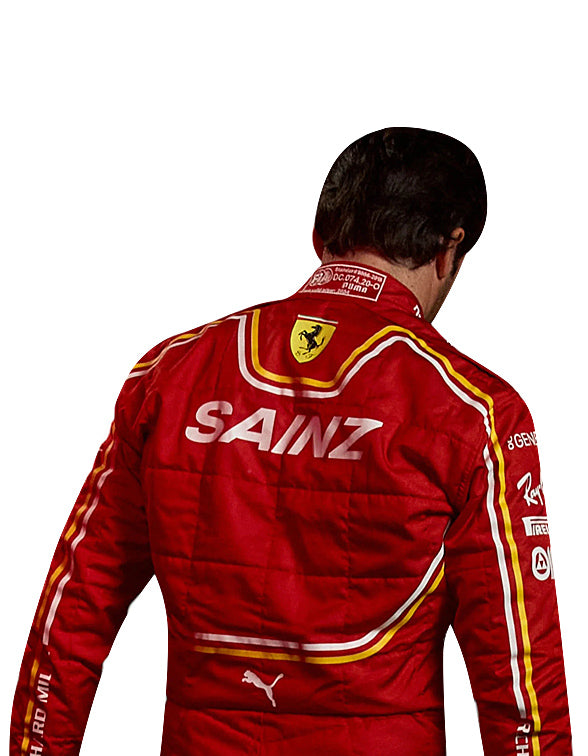 2024 Carlos Sainz Ferrari F1 Race Suit REPLICA by Dash Racegear - product view 2