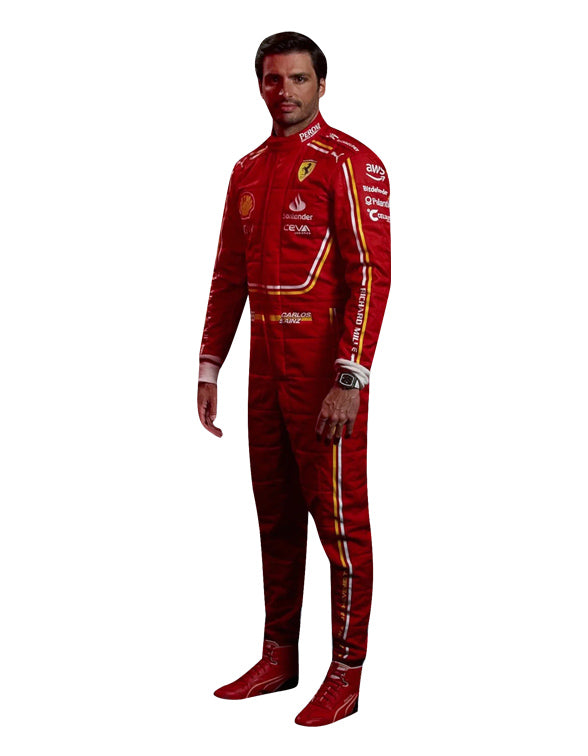 2024 Carlos Sainz Ferrari F1 Race Suit REPLICA by Dash Racegear - product view 3