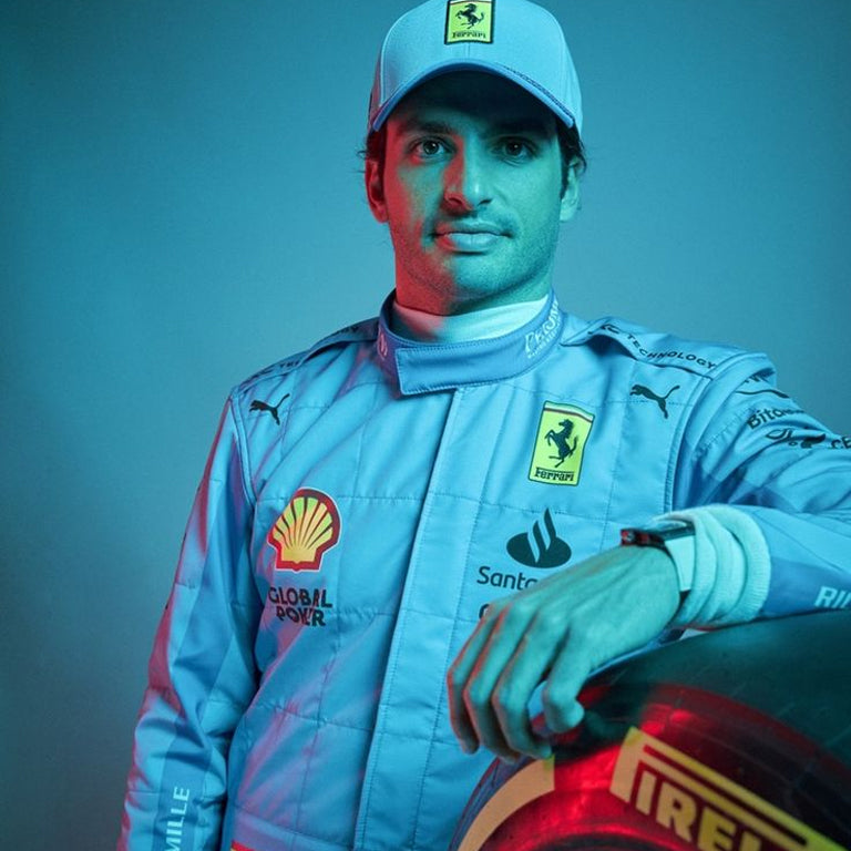 2024 Carlos Sainz Scuderia Ferrari Miami GP F1 Replica Race Suit by Dash Racegear - product view 1