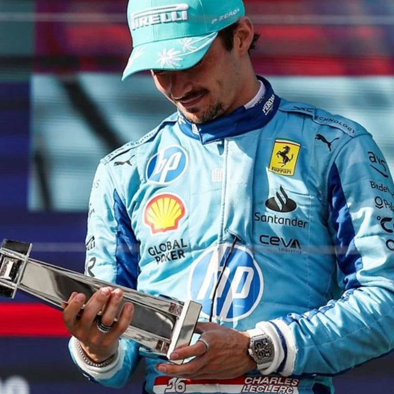2024 Charles Leclerc Ferrari Miami GP F1 Replica Race Suit by Dash Racegear - product view 2