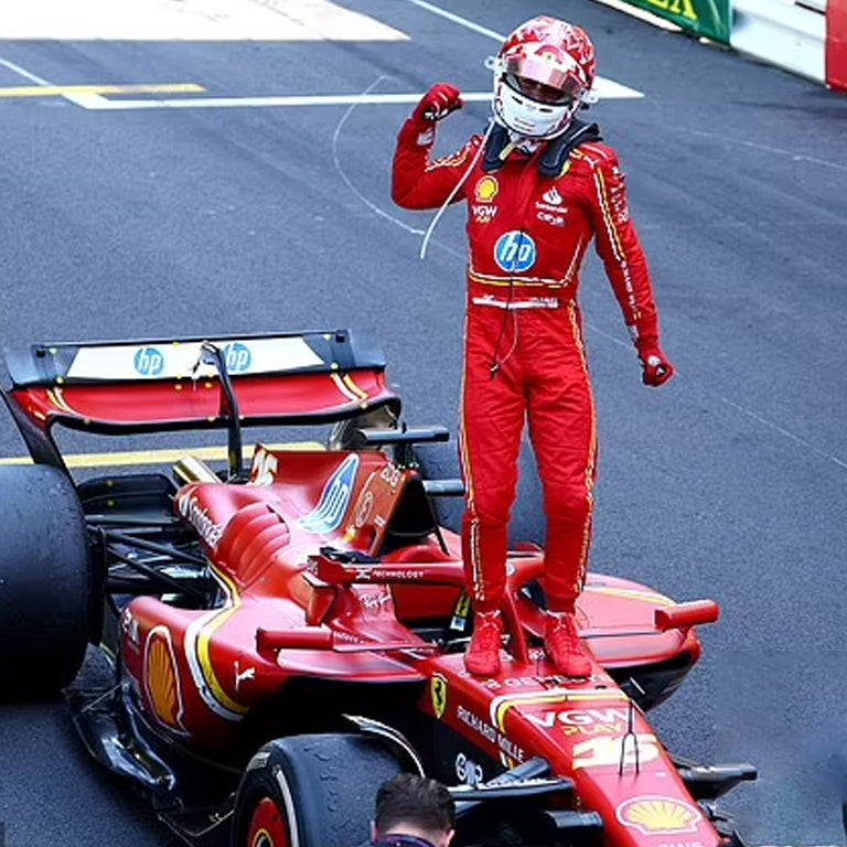 2024 Charles Leclerc Monaco GP Ferrari F1 Replica Race Suit by Dash Racegear - product view 1